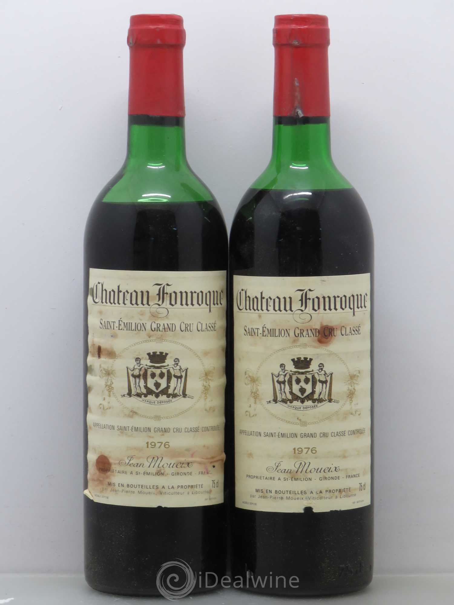 Château Fonroque Grand Cru Classé 1976 - Lot de 2 bouteilles - 0