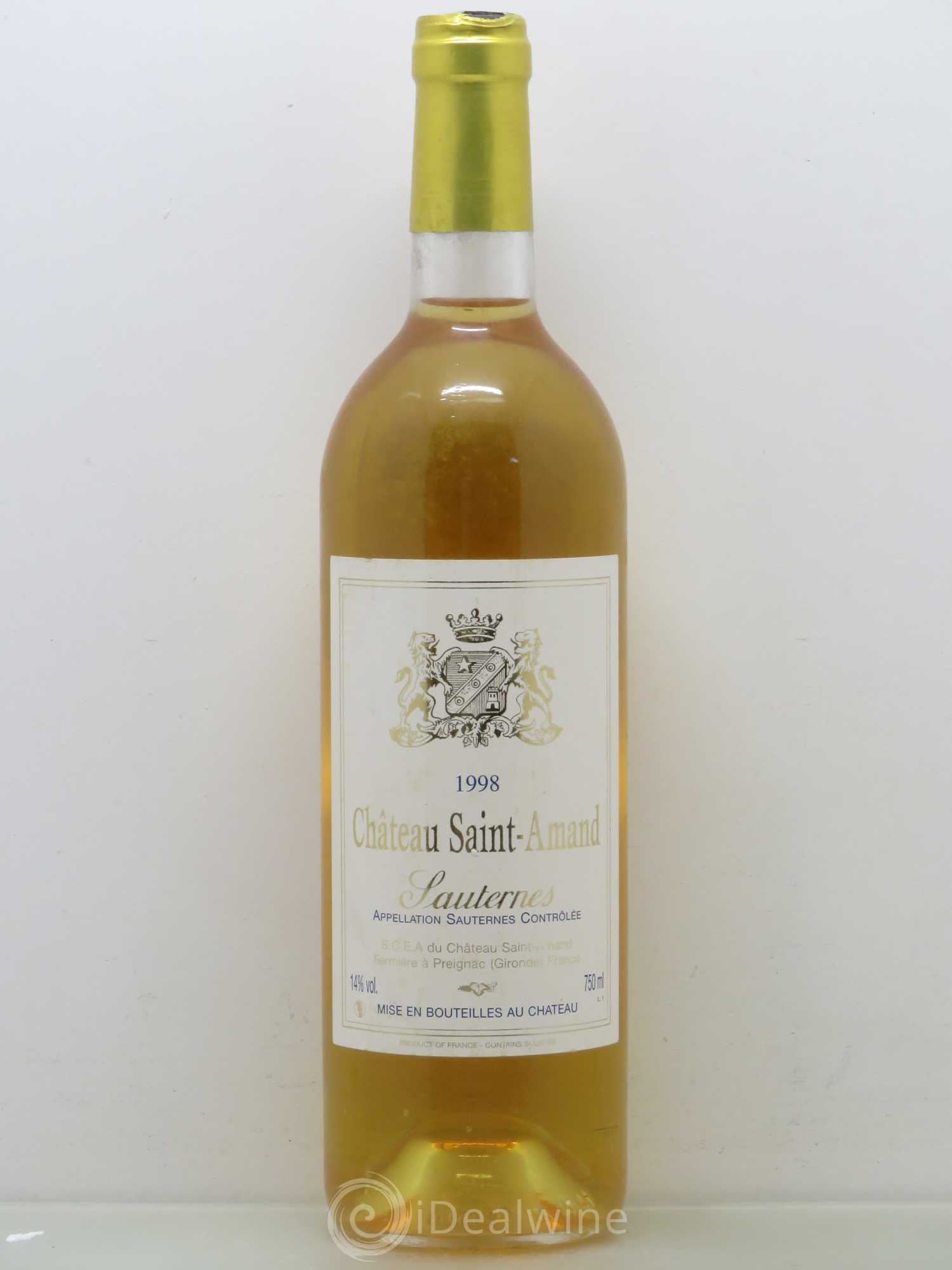 Sauternes Château Saint Amand 1998 - Lotto di 1 bottiglia - 0