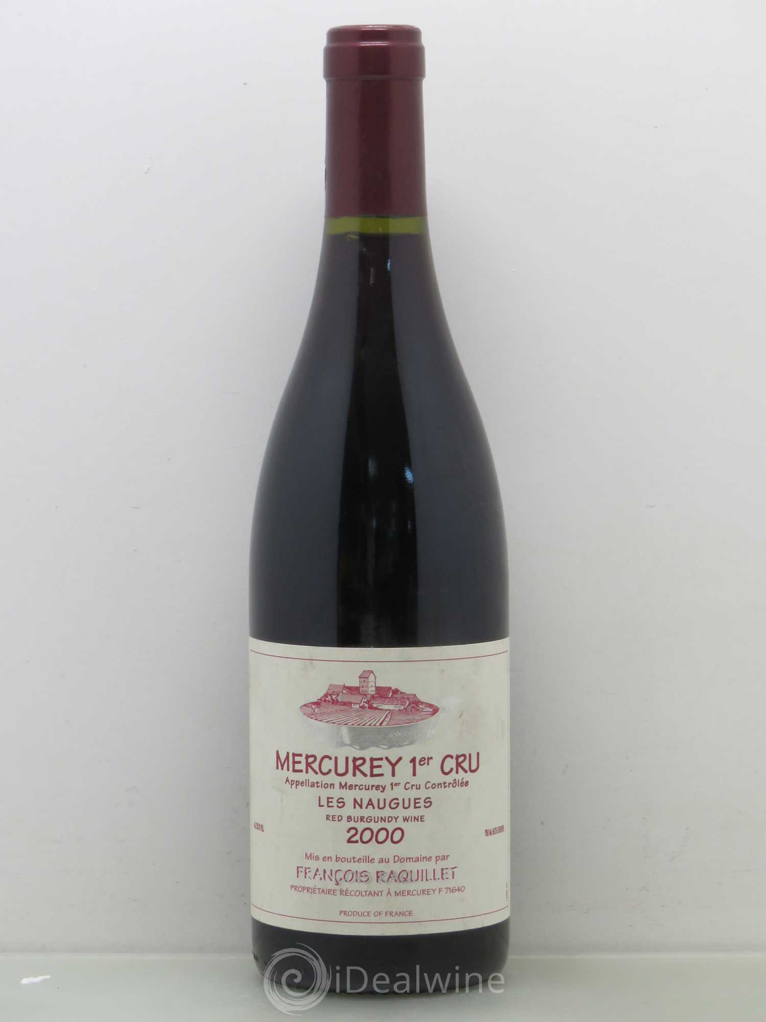 Mercurey 1er Cru Les Naugues François Raquillet 2000 - Posten von 1 Flasche - 0