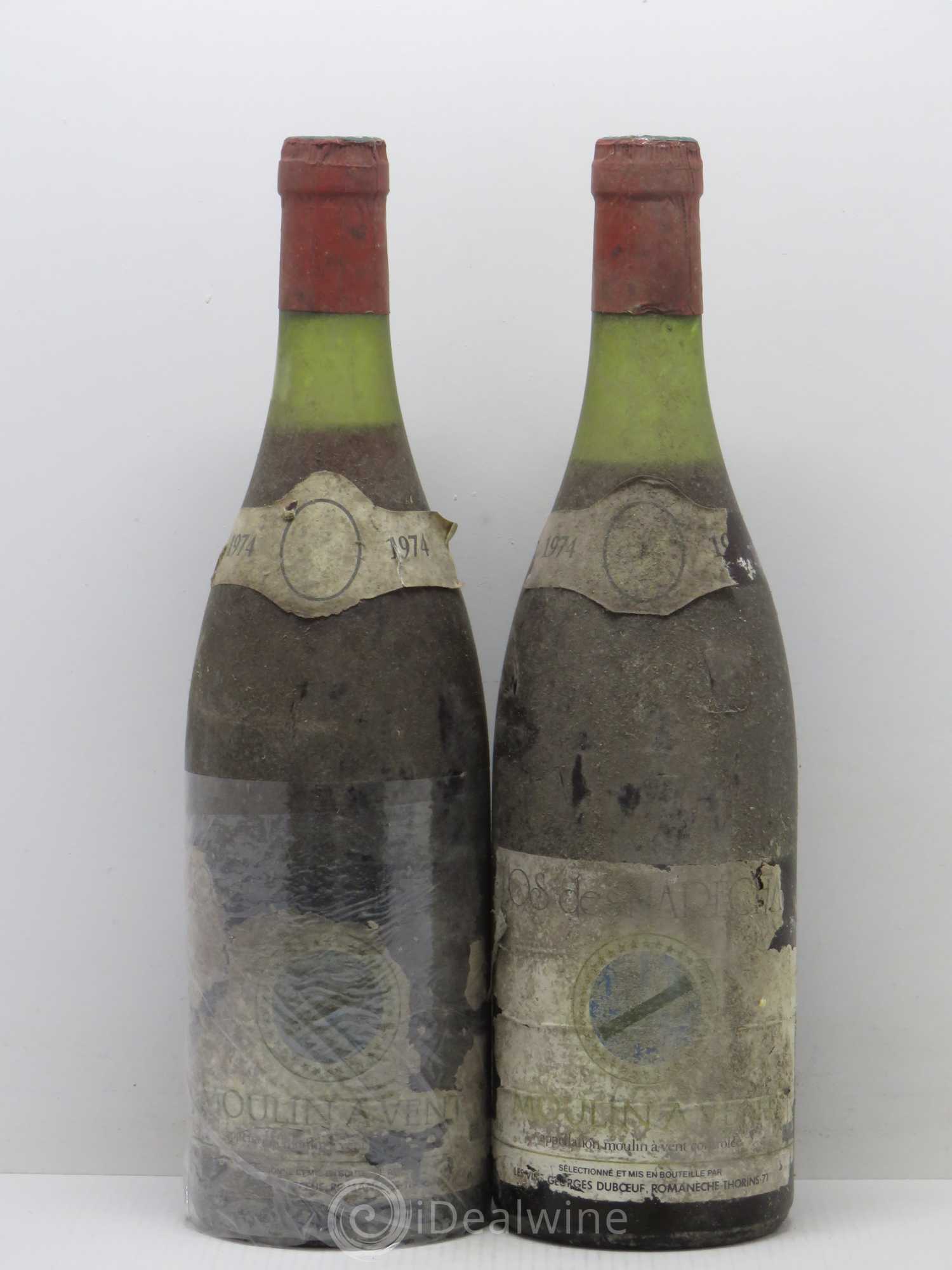 Moulin-à-Vent Clos des Maréchaux Georges Duboeuf 1974 - Posten von 2 Flaschen - 0