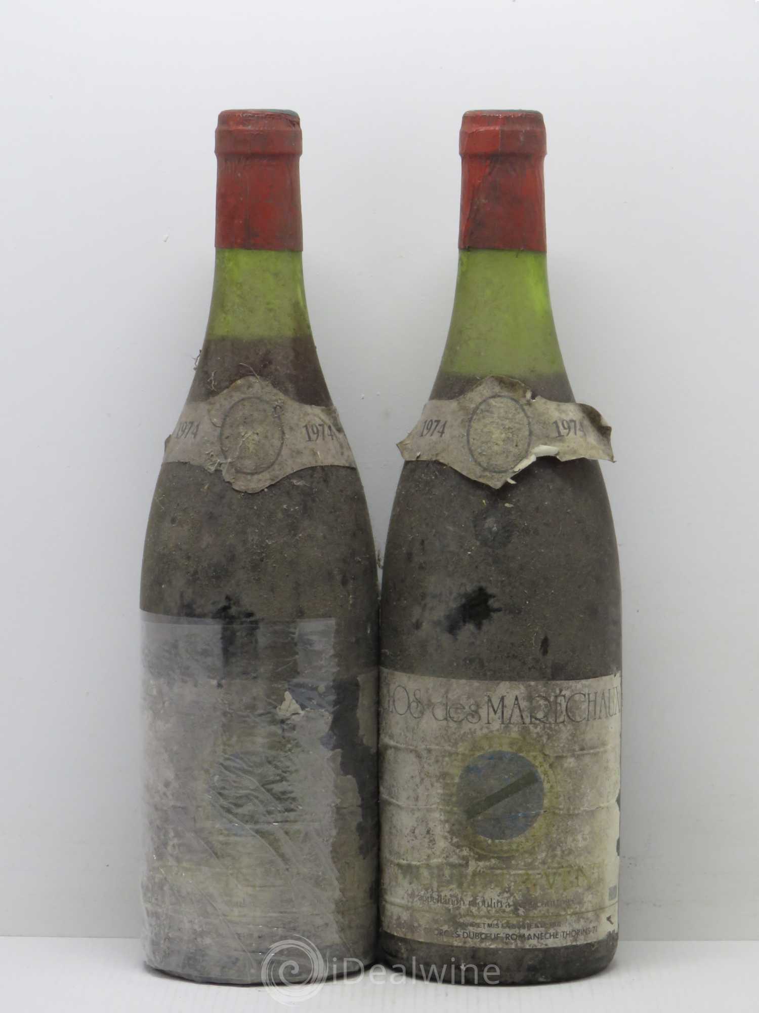 Moulin-à-Vent Clos des Maréchaux Georges Duboeuf 1974 - Posten von 2 Flaschen - 0