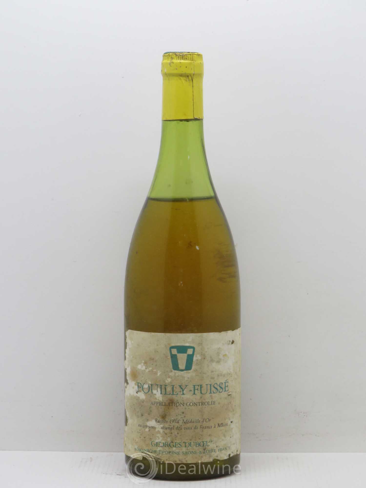 Pouilly-Fuissé Georges Duboeuf 1974 - Posten von 1 Flasche - 0