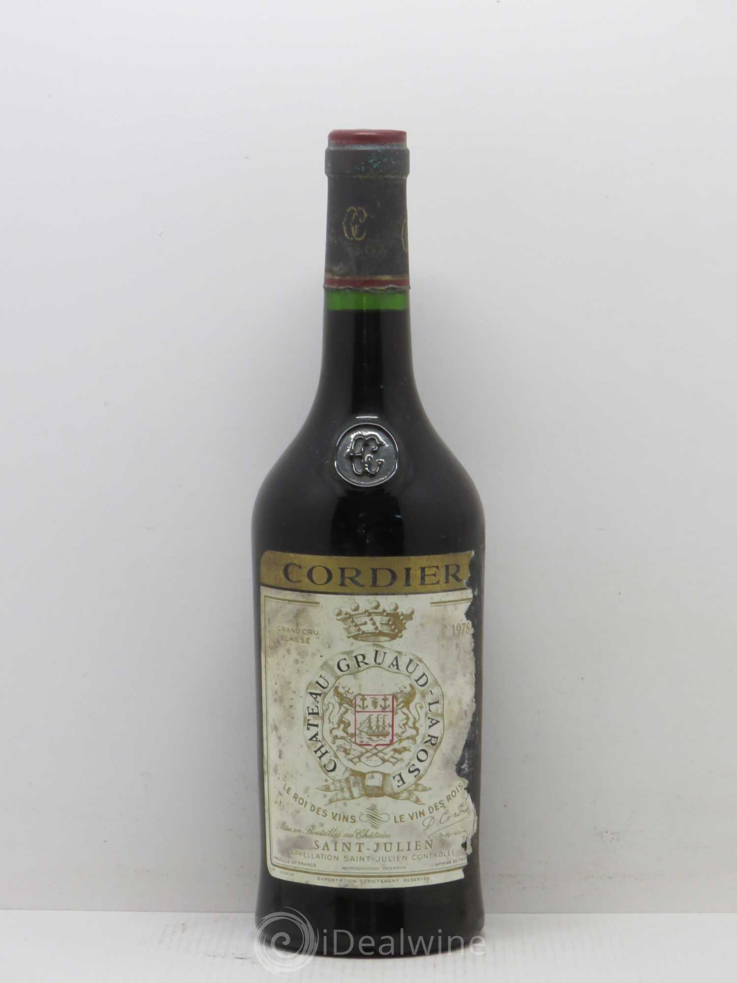 Château Gruaud Larose 2ème Grand Cru Classé 1978 - Lot de 1 bouteille - 0