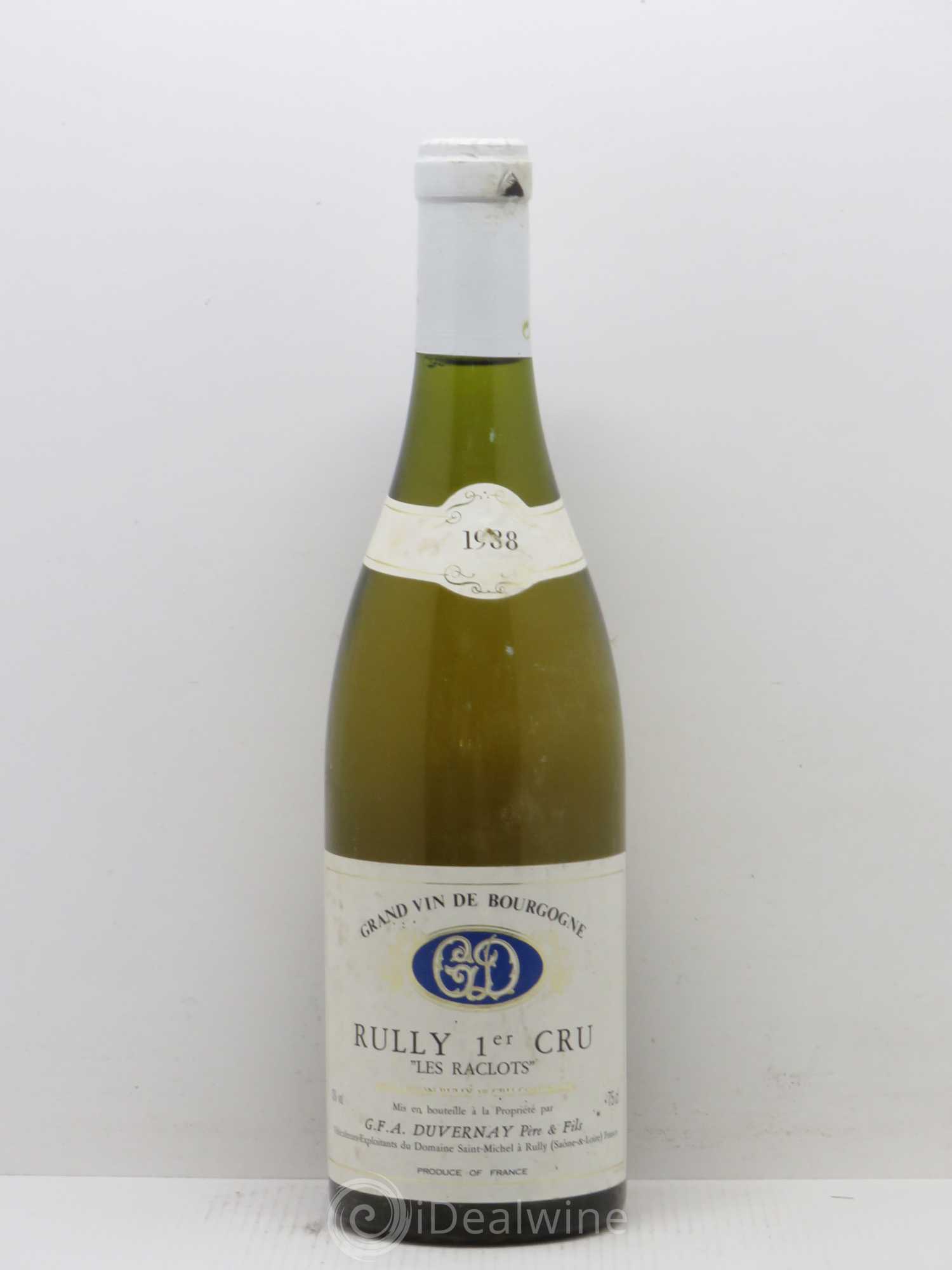 Rully 1er Cru Les Raclots Duvernay 1988 - Posten von 1 Flasche - 0