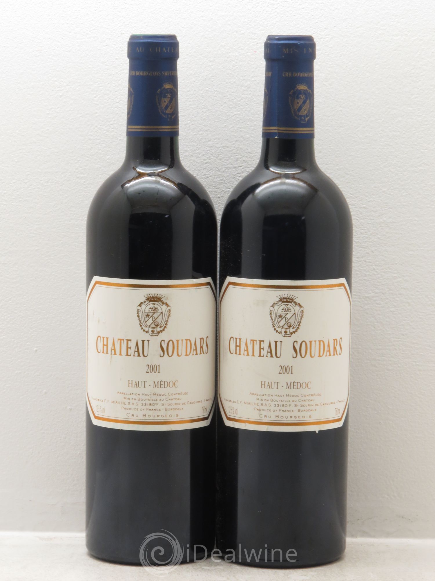 Château Soudars Cru Bourgeois 2001 - Lot de 2 bouteilles - 0