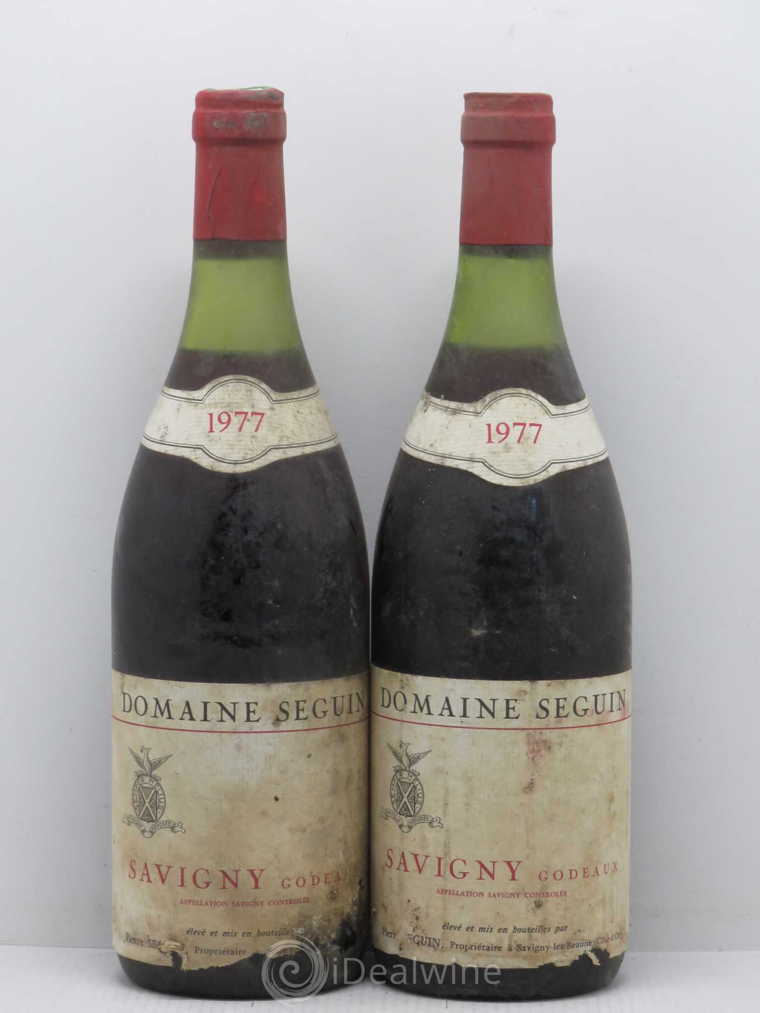 Savigny-lès-Beaune Les Godeaux Domaine Seguin-Manuel 1977 - Posten von 2 Flaschen - 0