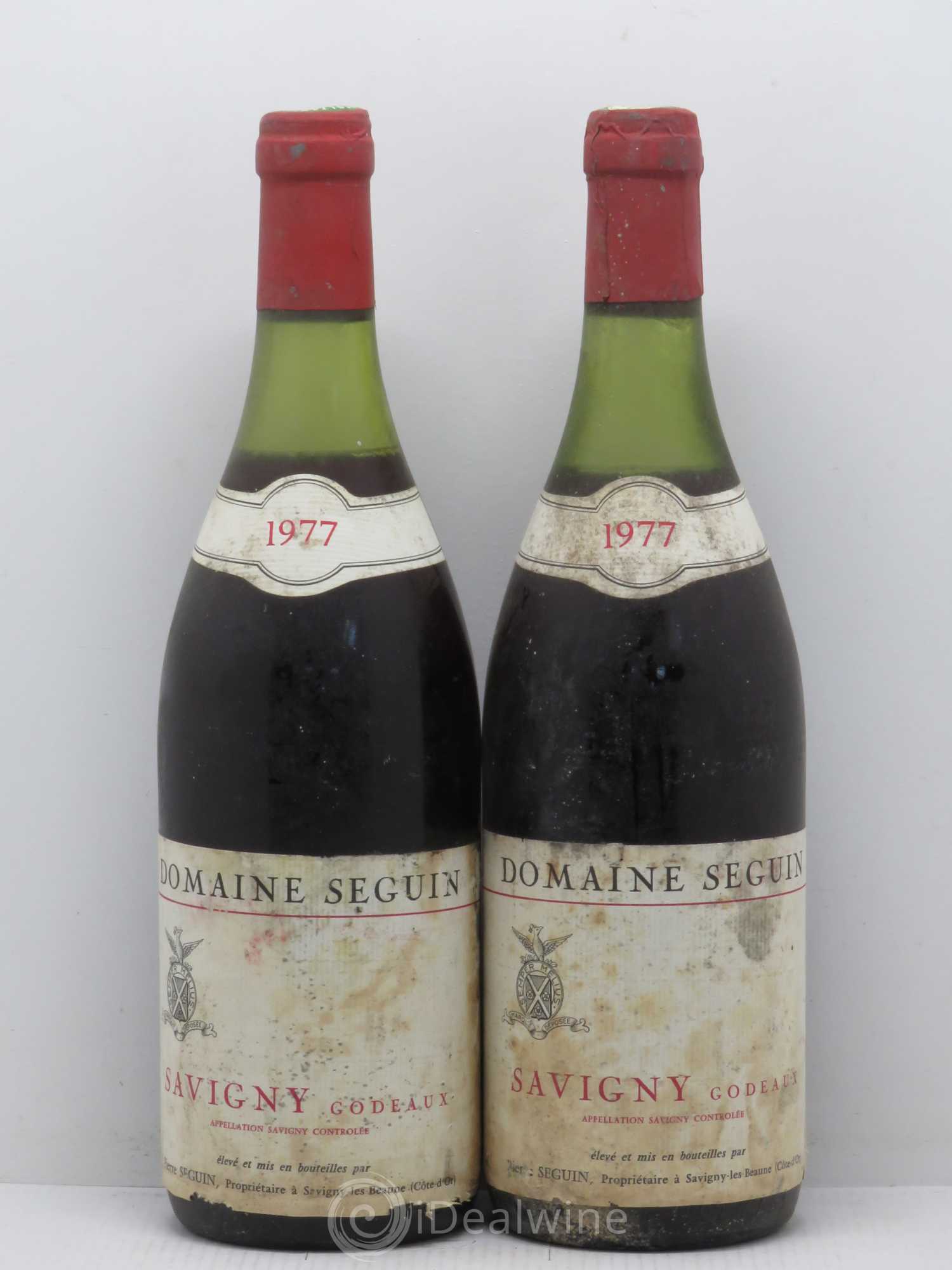 Savigny-lès-Beaune Les Godeaux Domaine Seguin-Manuel 1977 - Lot de 2 bouteilles - 0