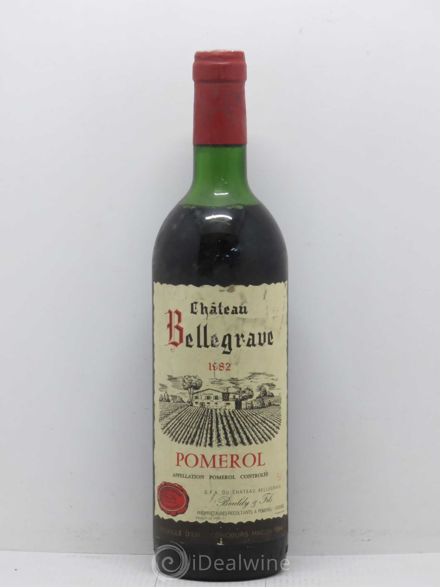 Château Bellegrave 1982 - Lot de 1 bouteille - 0