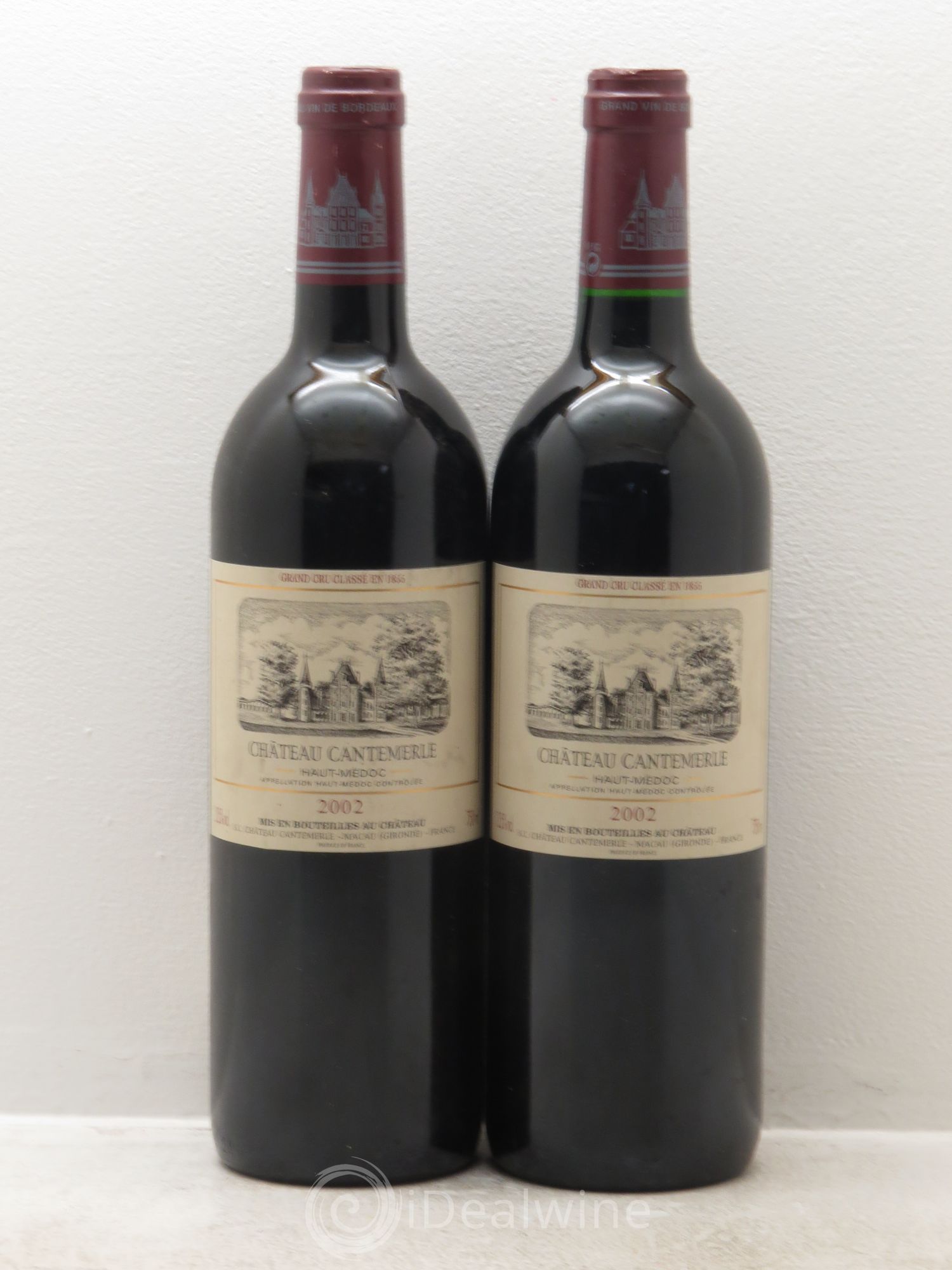 Château Cantemerle 5ème Grand Cru Classé 2002 - Lot de 2 bouteilles - 0