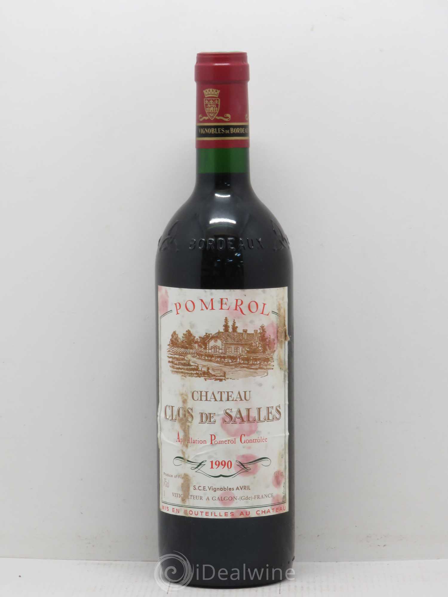 Pomerol Château Clos de Salles 1990 - Posten von 1 Flasche - 0