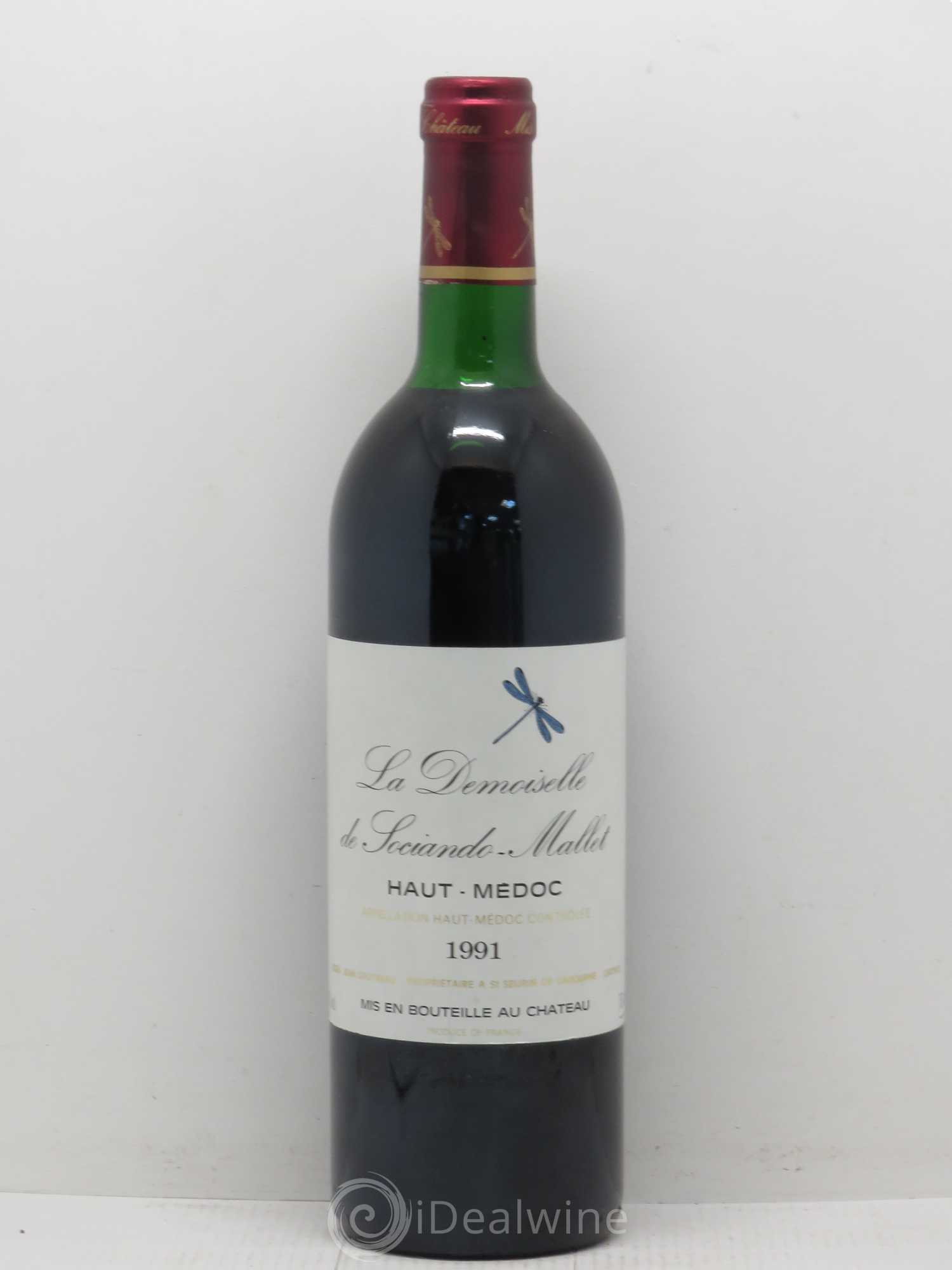 Demoiselle de Sociando Mallet Second Vin 1991 - Lot de 1 bouteille - 0