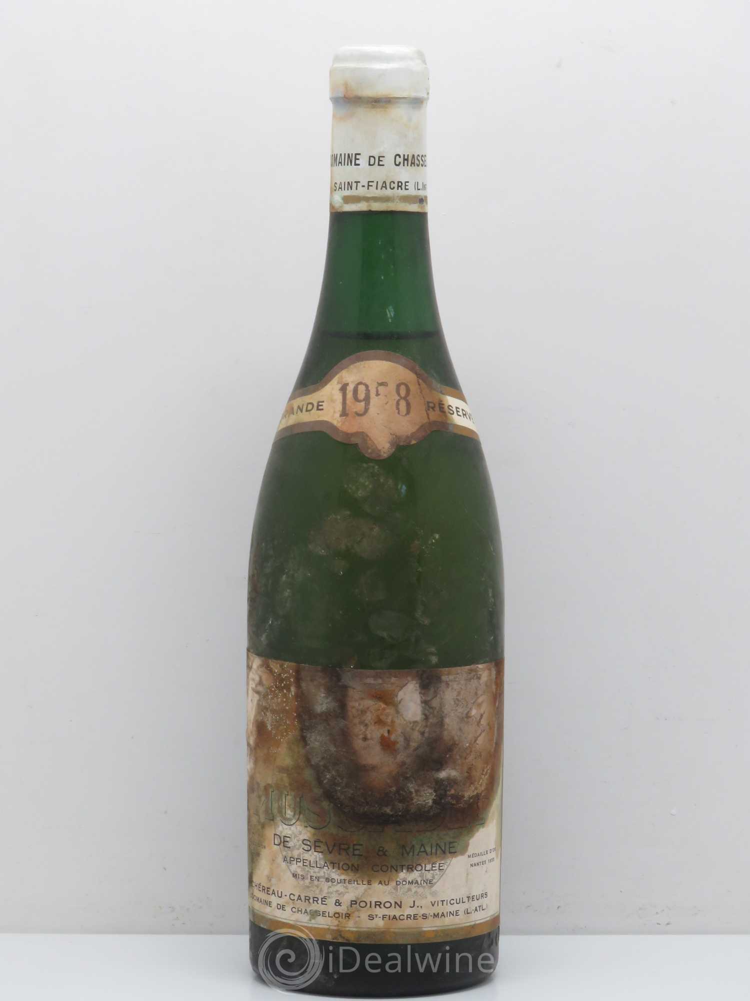 Muscadet Chéreau-Carré Domaine de Chasseloir 1958 - Posten von 1 Flasche - 0