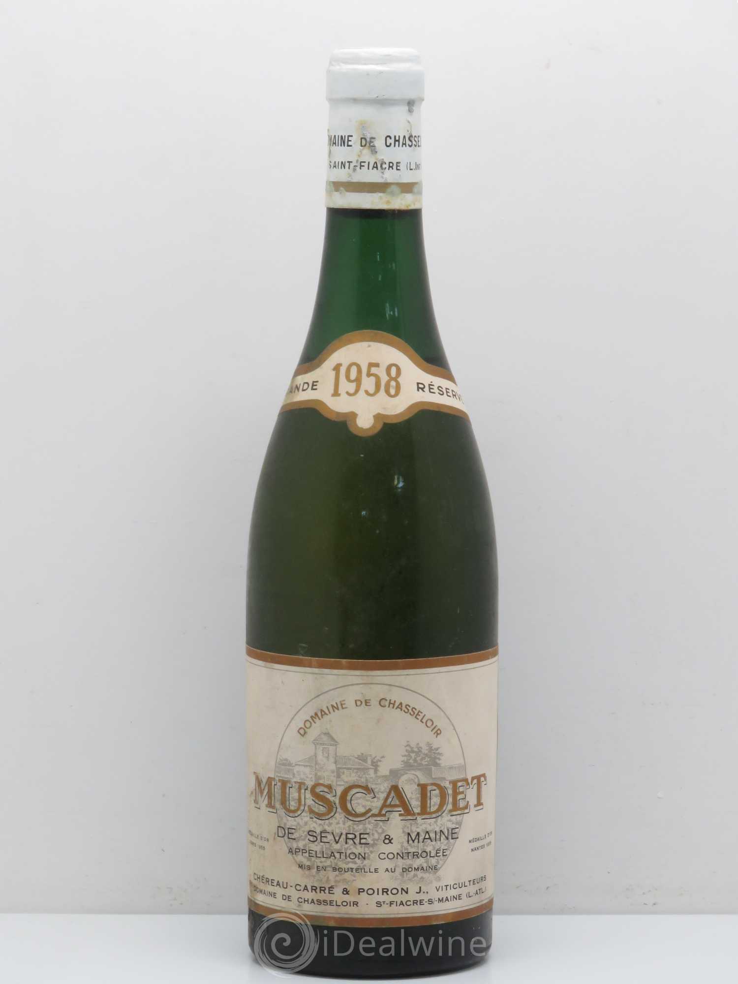 Muscadet Chéreau-Carré Domaine de Chasseloir 1958 - Posten von 1 Flasche - 0