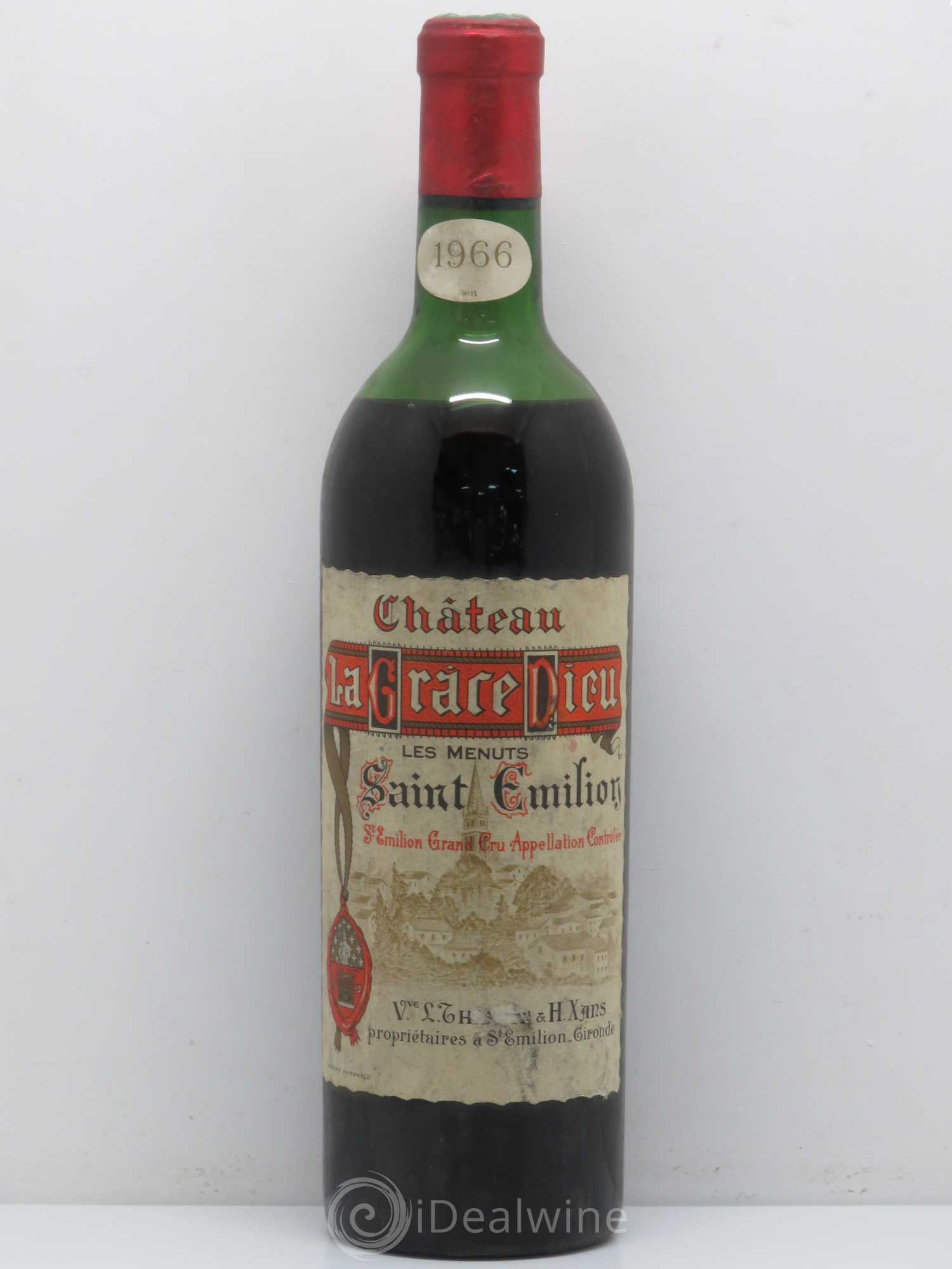 Château la Grâce Dieu les Menuts 1966 - Lot de 1 bouteille - 0