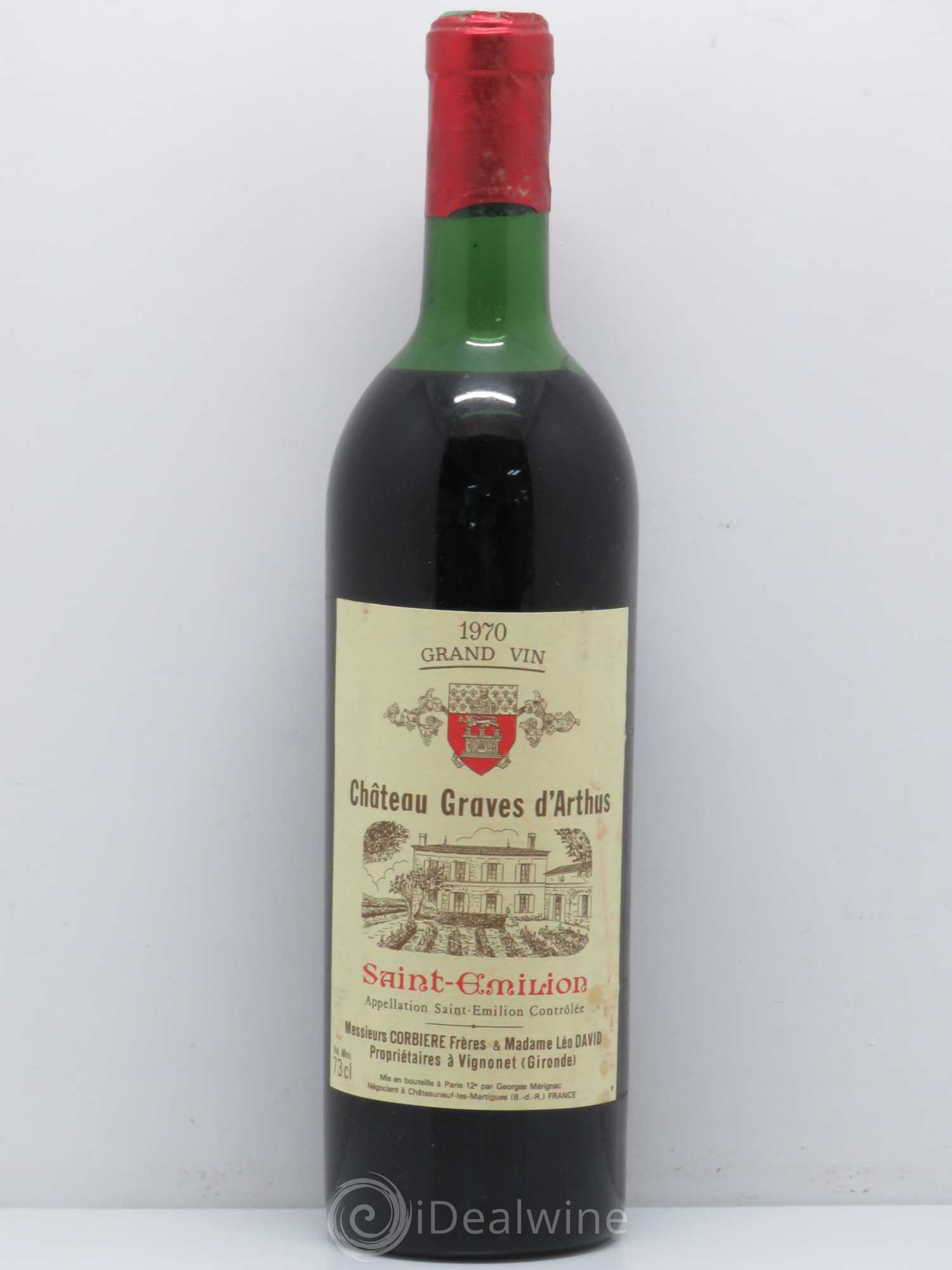 Saint-Émilion Château Graves d'Arthus 1970 - Posten von 1 Flasche - 0