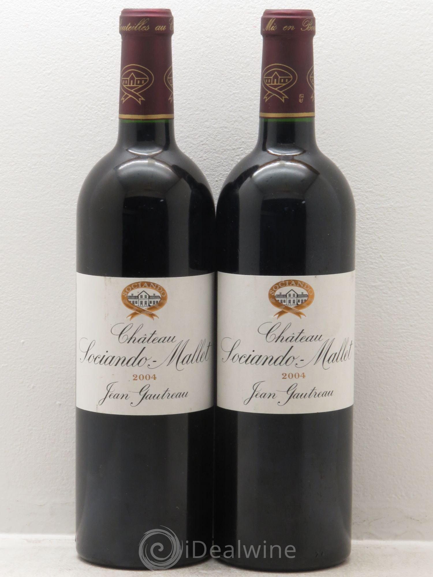 Château Sociando Mallet 2004 - Lot de 2 bouteilles - 0