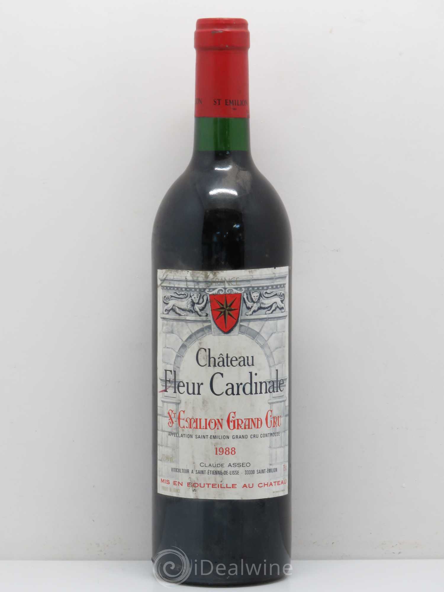 Château Fleur Cardinale Grand Cru Classé 1988 - Lot de 1 bouteille - 0