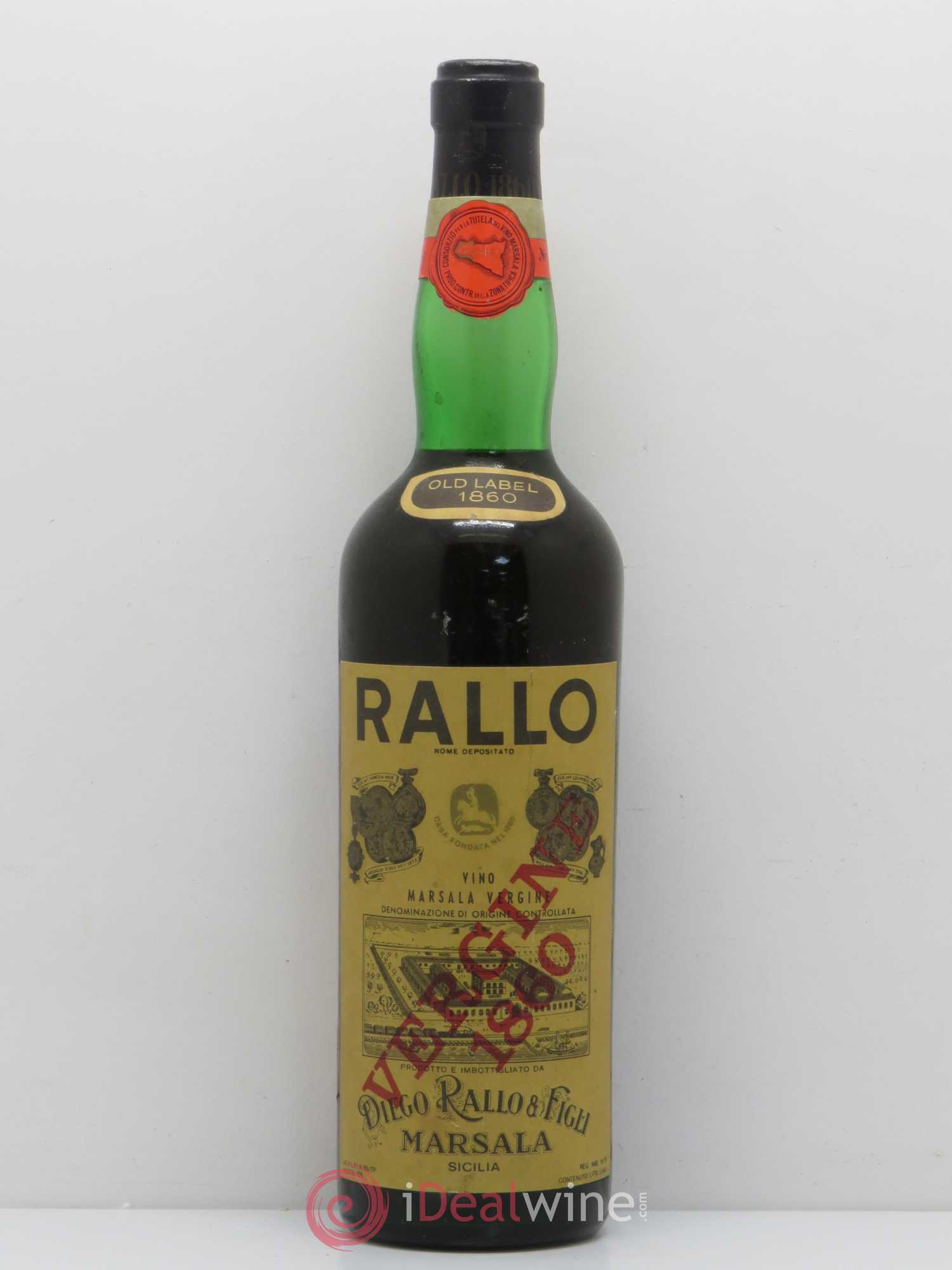 Italie Marsala rallo marsala vergine rouge 1860 - Lotto di 1 bottiglia - 0