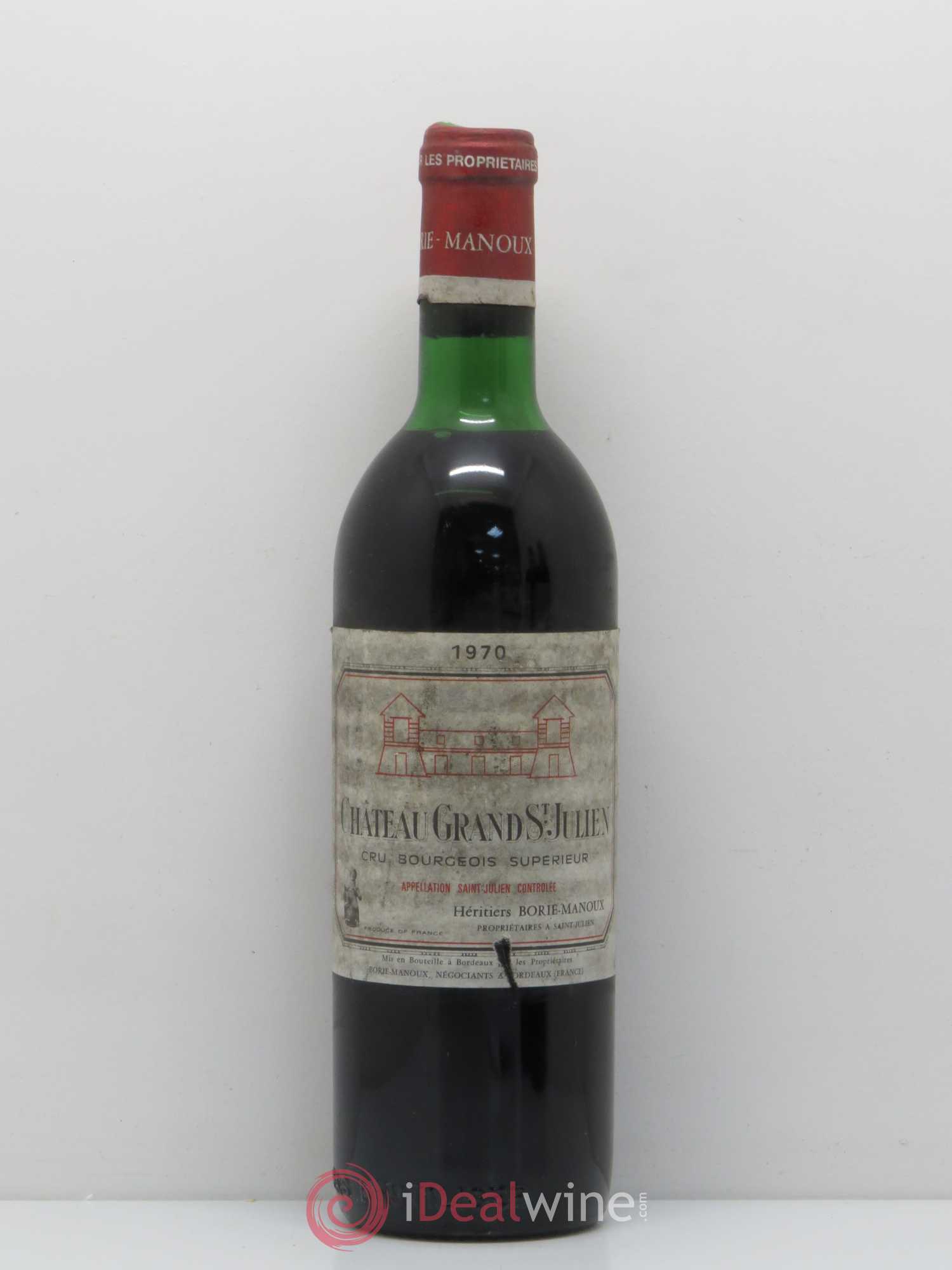 Bordeaux Château Grand Saint Julien 1970 - Posten von 1 Flasche - 0