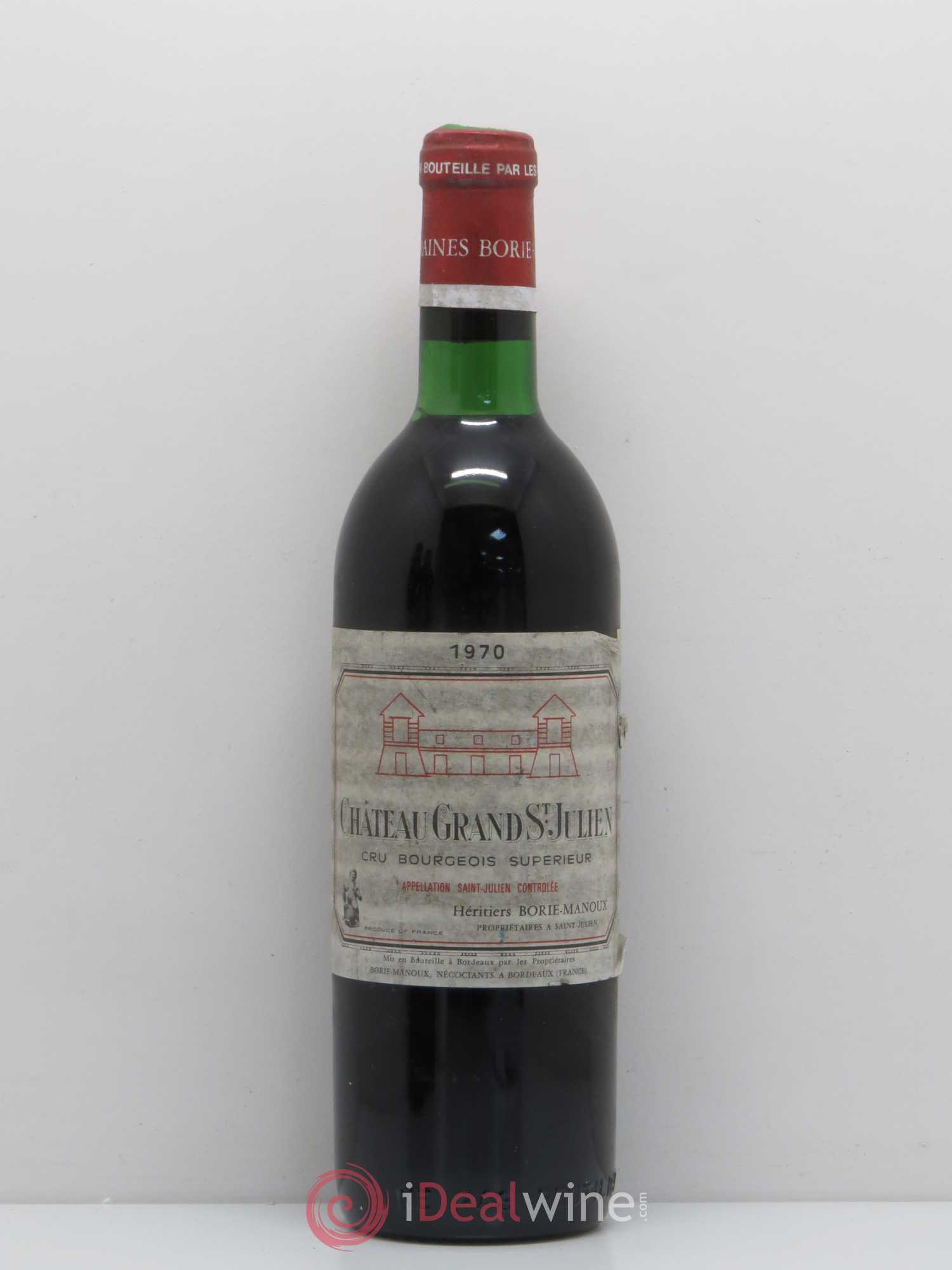 Bordeaux Château Grand Saint Julien 1970 - Posten von 1 Flasche - 0