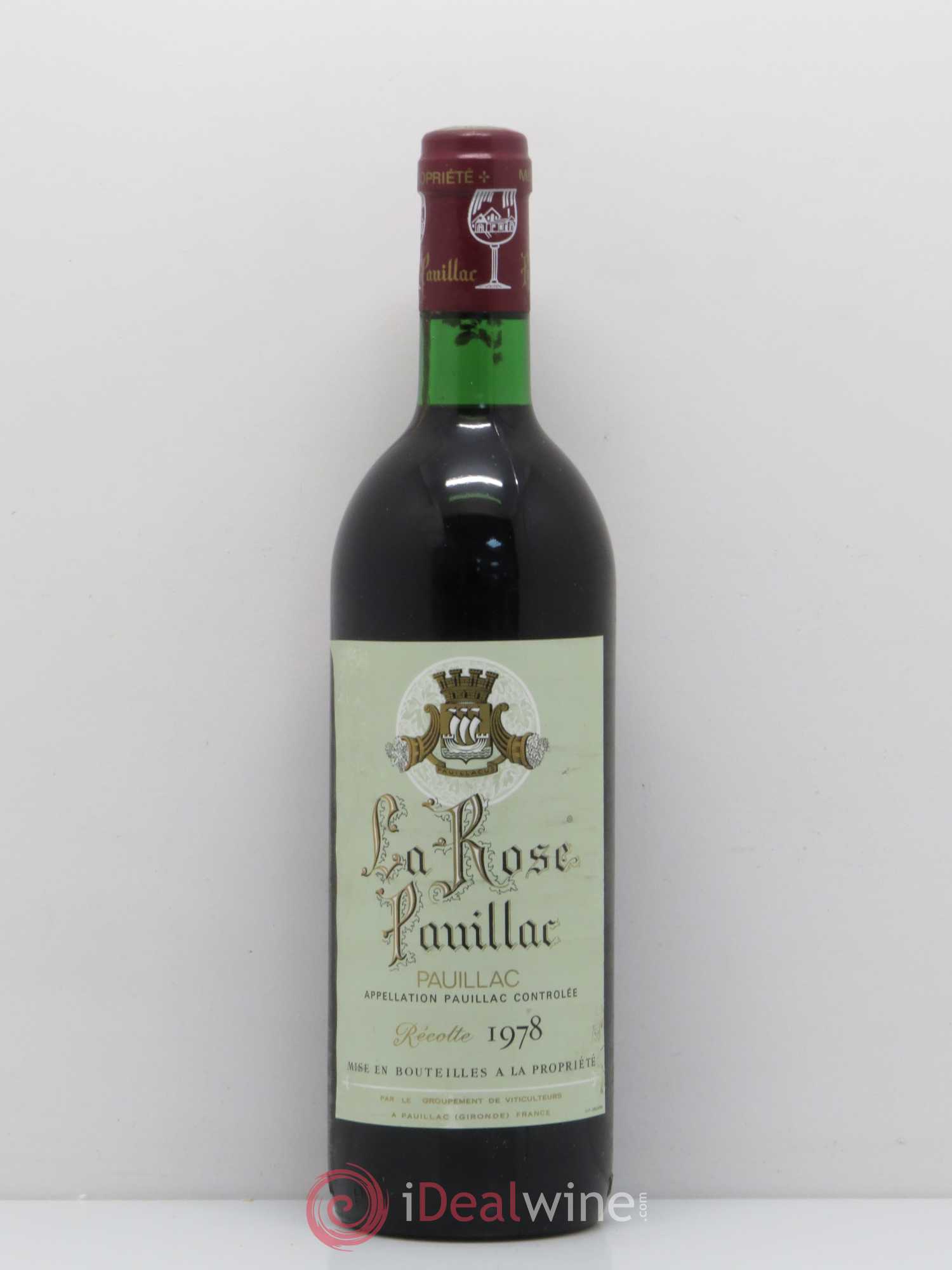 La Rose Pauillac 1978 - Lot de 1 bouteille - 0