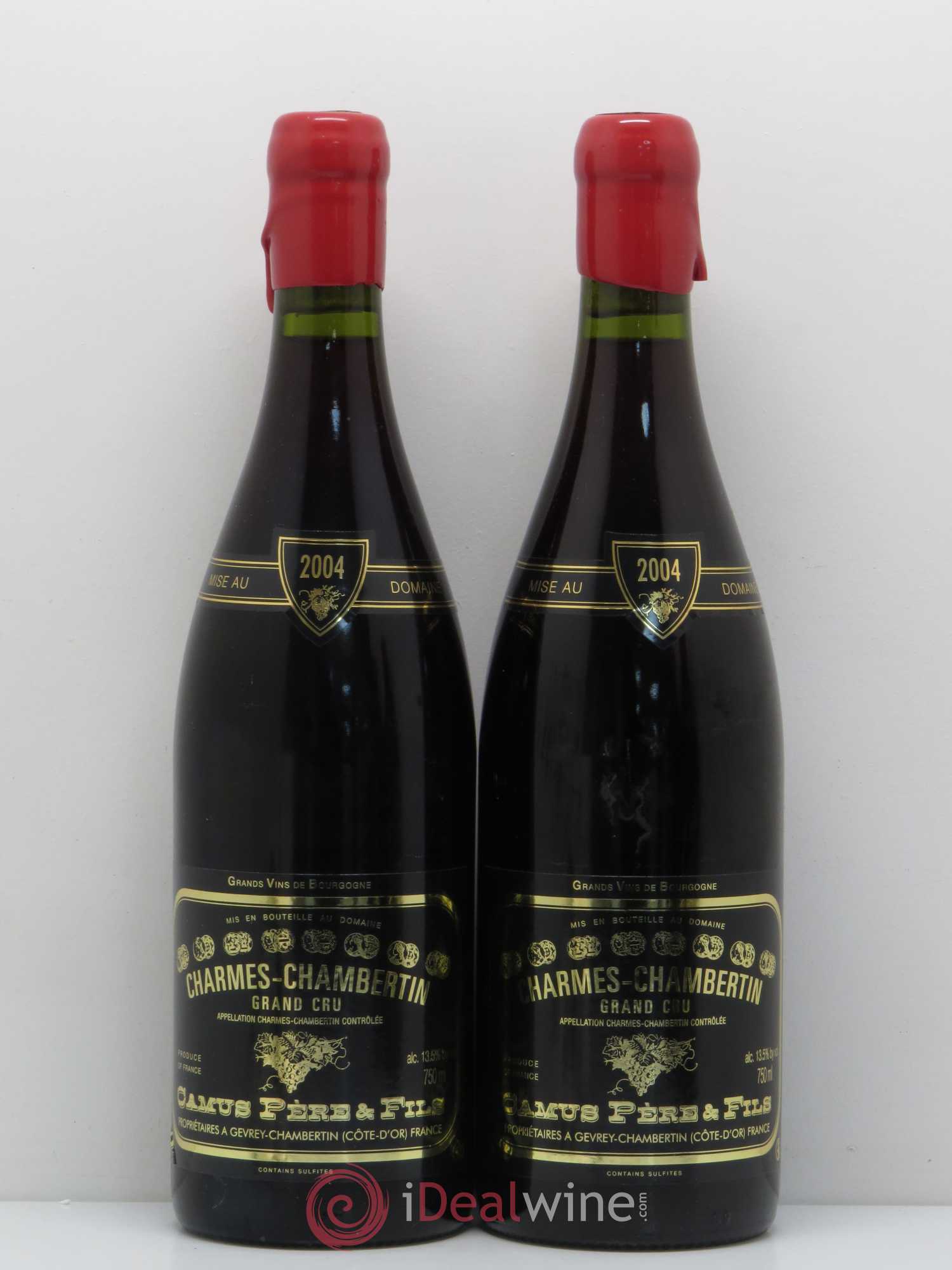 Charmes-Chambertin Grand Cru Camus Père et Fils (Domaine) 2004 - Lot de 2 bouteilles - 0