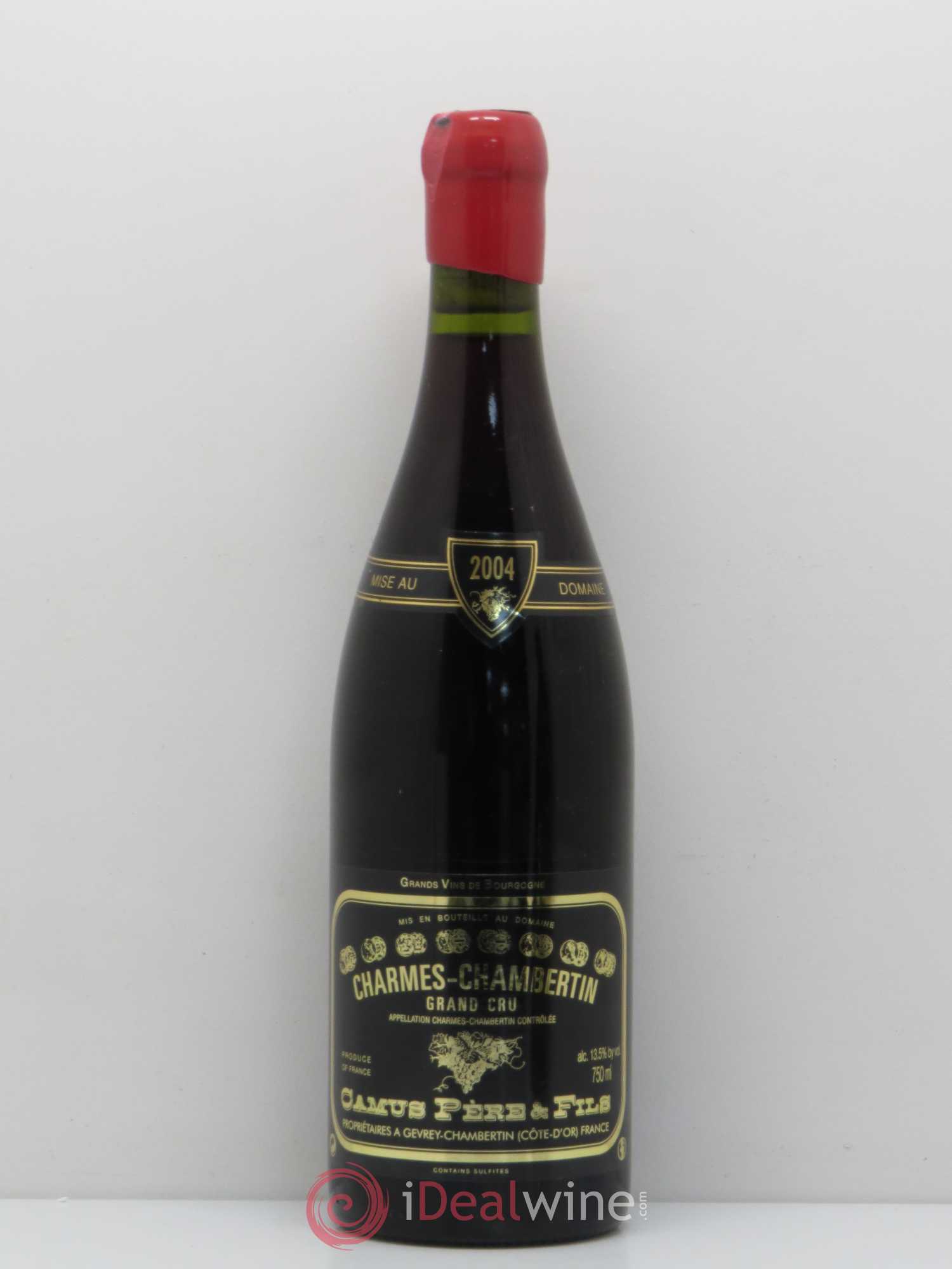 Charmes-Chambertin Grand Cru Camus Père et Fils (Domaine) 2004 - Lot de 1 bouteille - 0