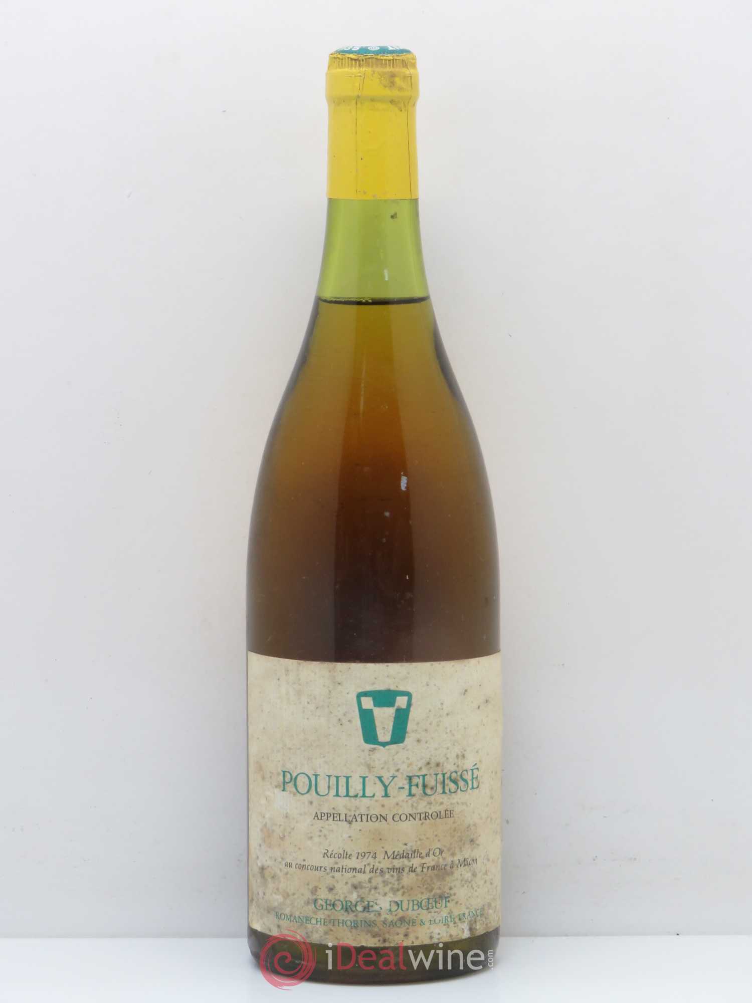 Pouilly-Fuissé Georges Duboeuf 1974 - Posten von 1 Flasche - 0