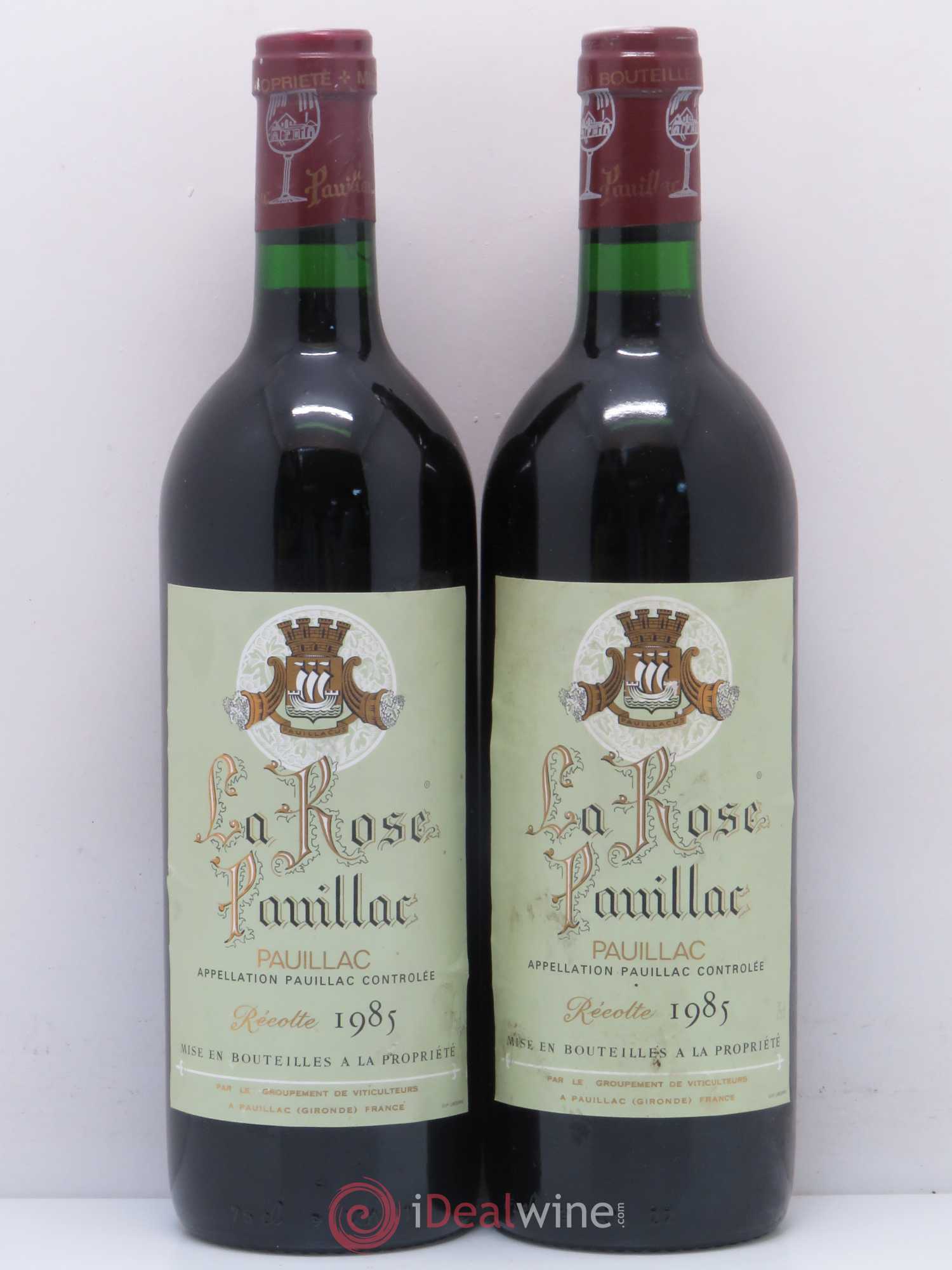 La Rose Pauillac 1985 - Lot de 2 bouteilles - 0