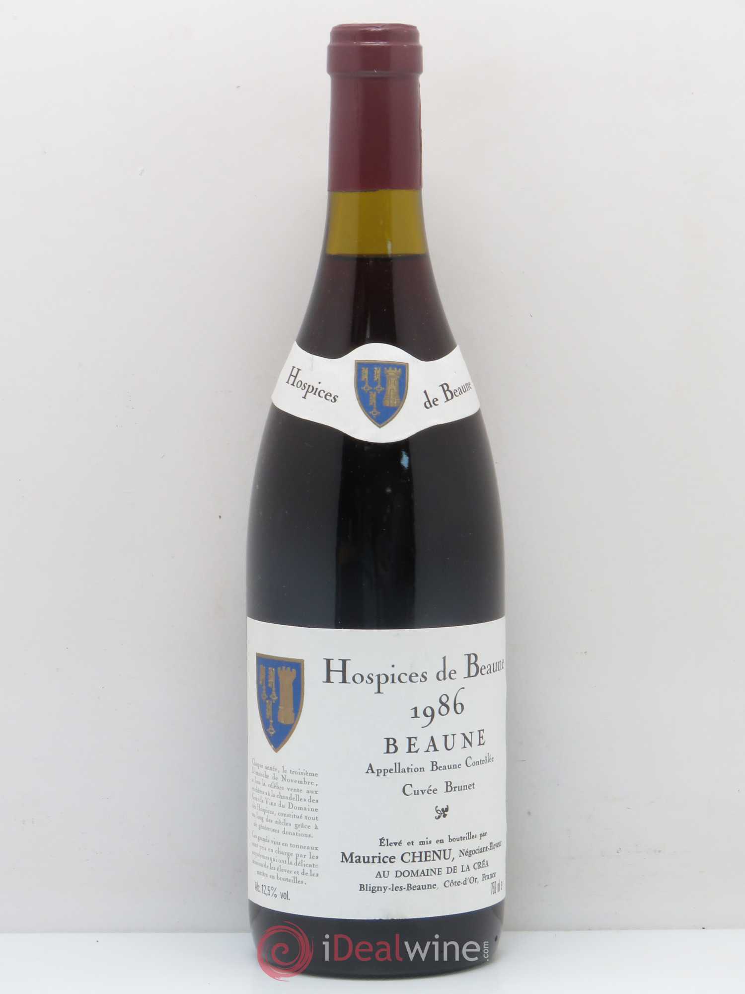 Beaune Hospice de Beaune Chenu 1986 - Posten von 1 Flasche - 0