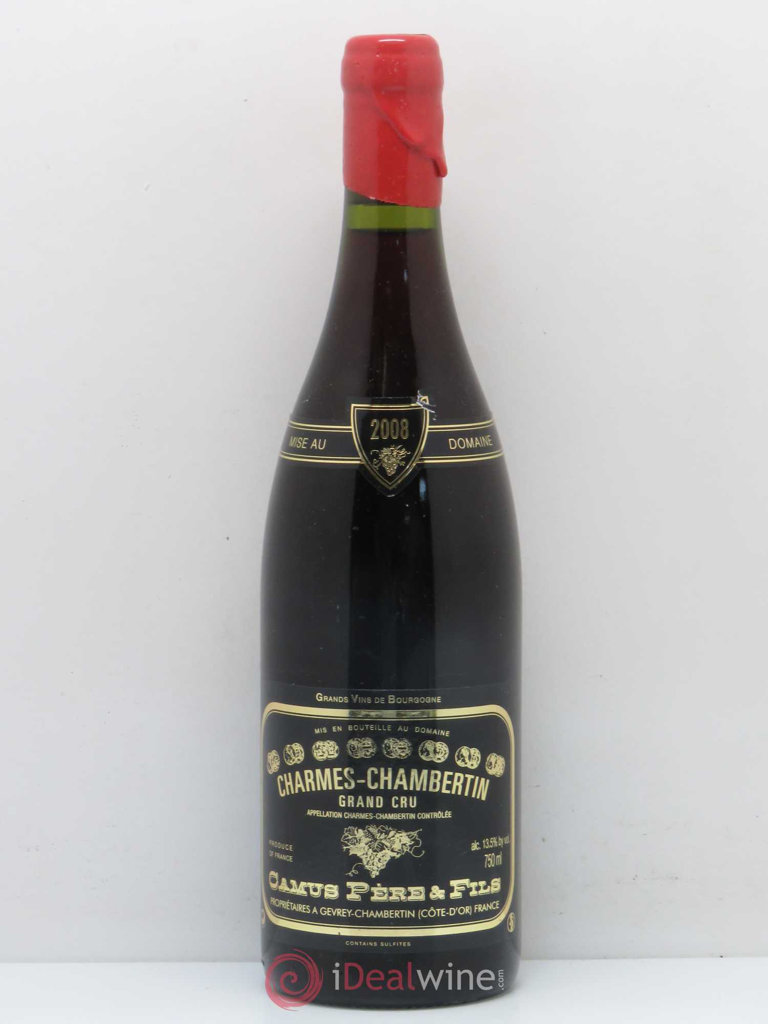 Charmes-Chambertin Grand Cru Camus Père et Fils (Domaine) 2008 - Lot de 1 bouteille - 0