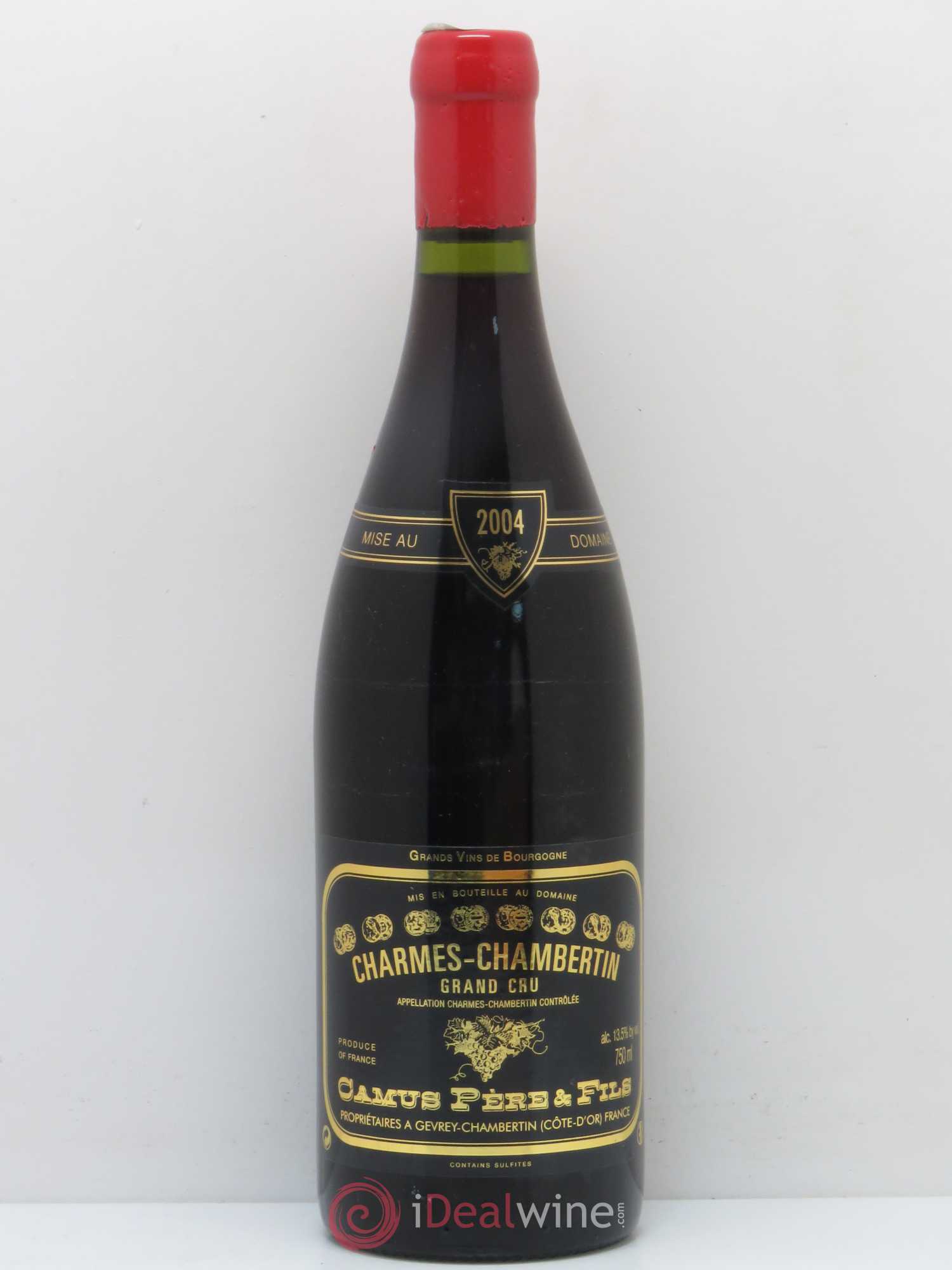Charmes-Chambertin Grand Cru Camus Père et Fils (Domaine) 2004 - Lot de 1 bouteille - 0