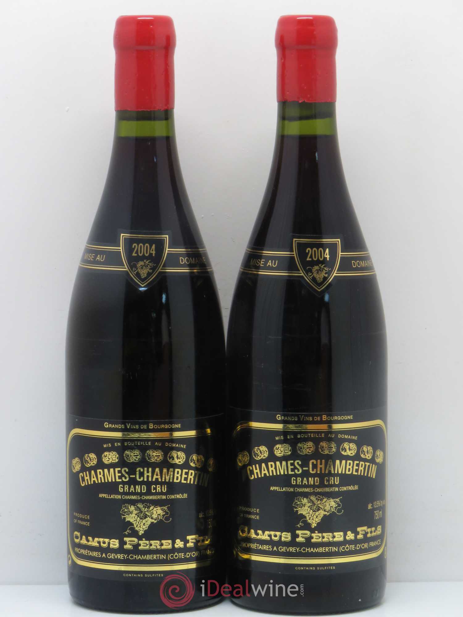 Charmes-Chambertin Grand Cru Camus Père et Fils (Domaine) 2004 - Lot de 2 bouteilles - 0