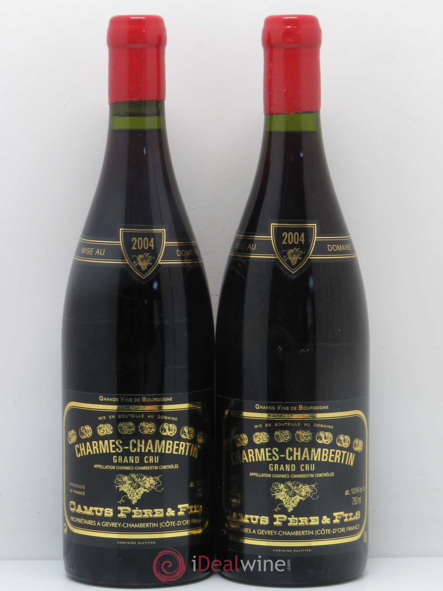 Charmes-Chambertin Grand Cru Camus Père et Fils (Domaine) 2004 - Lot de 2 bouteilles - 0