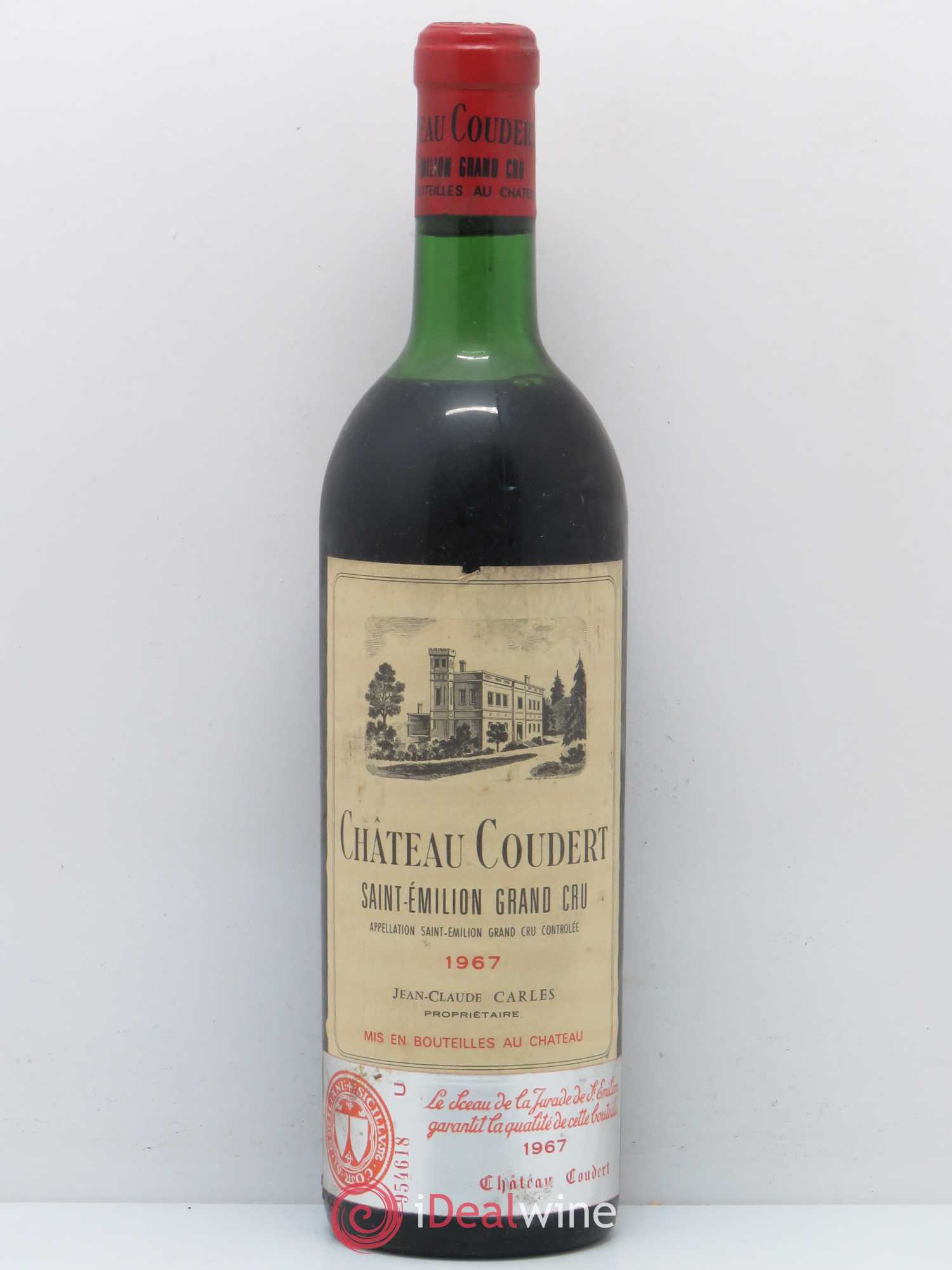 Saint-Émilion Grand Cru Château Coudert 1967 - Posten von 1 Flasche - 0