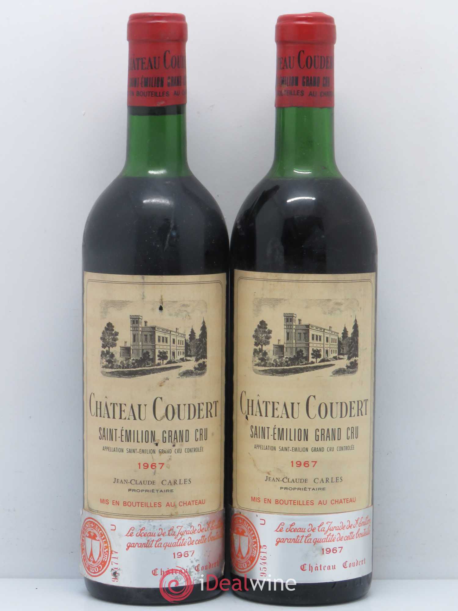 Saint-Émilion Grand Cru Château Coudert 1967 - Posten von 2 Flaschen - 0