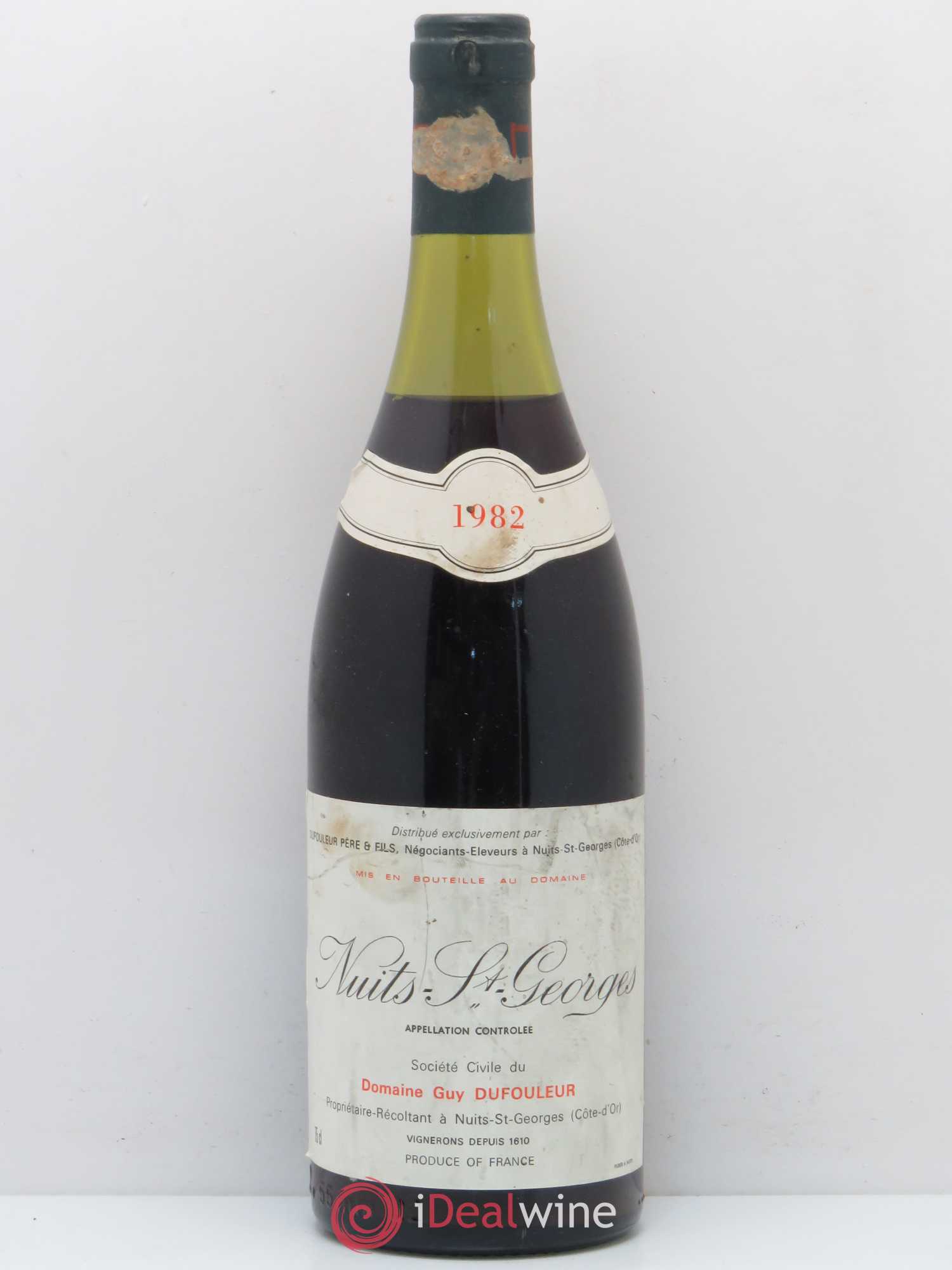 Nuits-Saint-Georges Guy Dufouleur 1982 - Lot de 1 bouteille - 0