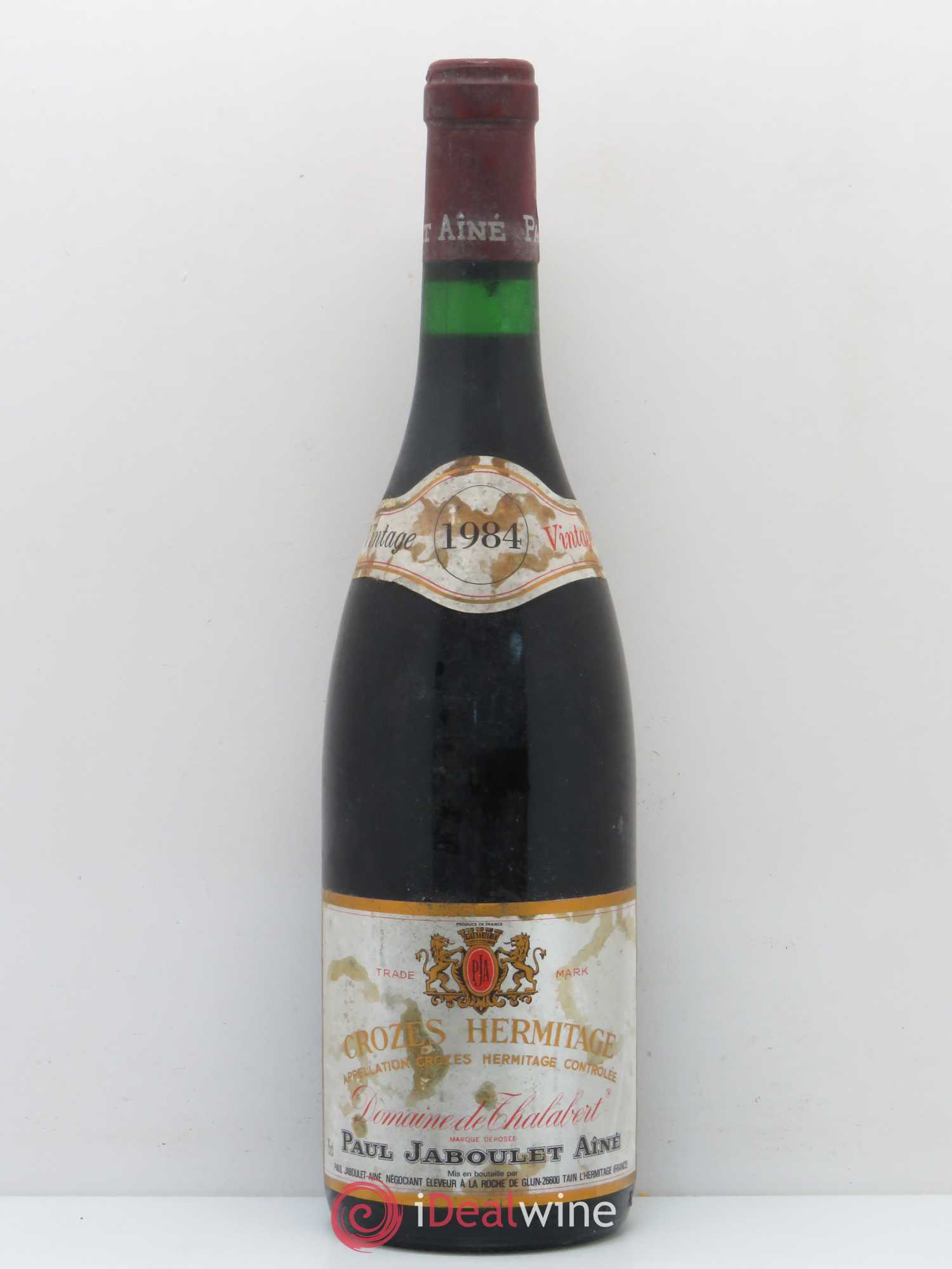 Crozes-Hermitage Domaine de Thalabert Paul Jaboulet Ainé 1984 - Lot de 1 bouteille - 0