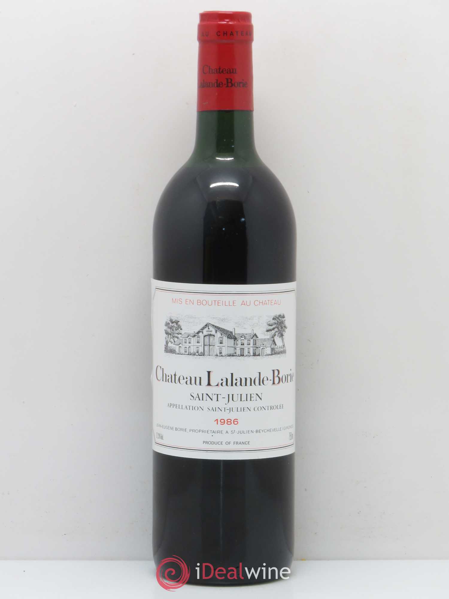 Château Lalande Borie 1986 - Lot de 1 bouteille - 0