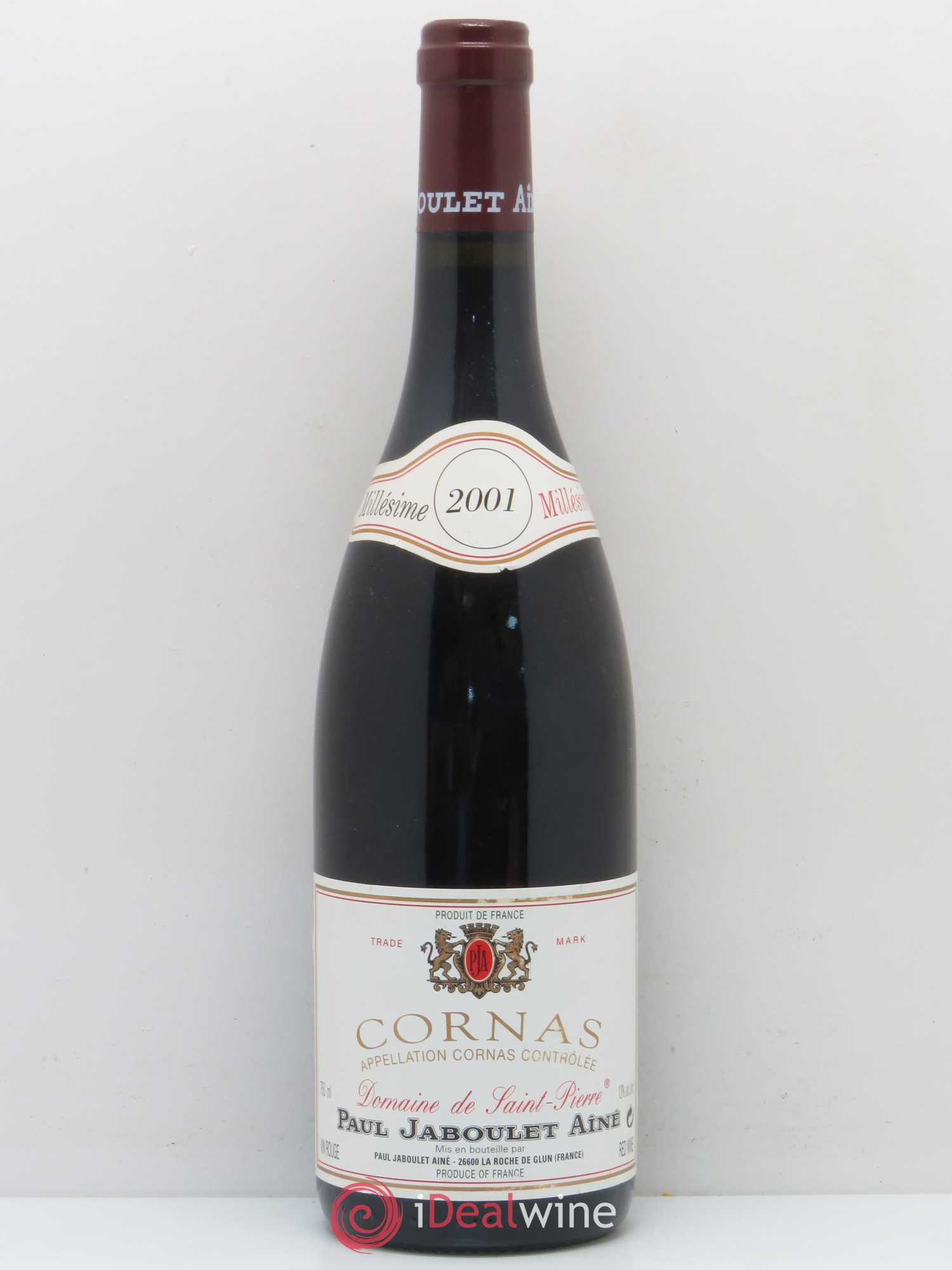 Cornas Domaine de Saint-Pierre Paul Jaboulet Ainé 2001 - Lot de 1 bouteille - 0