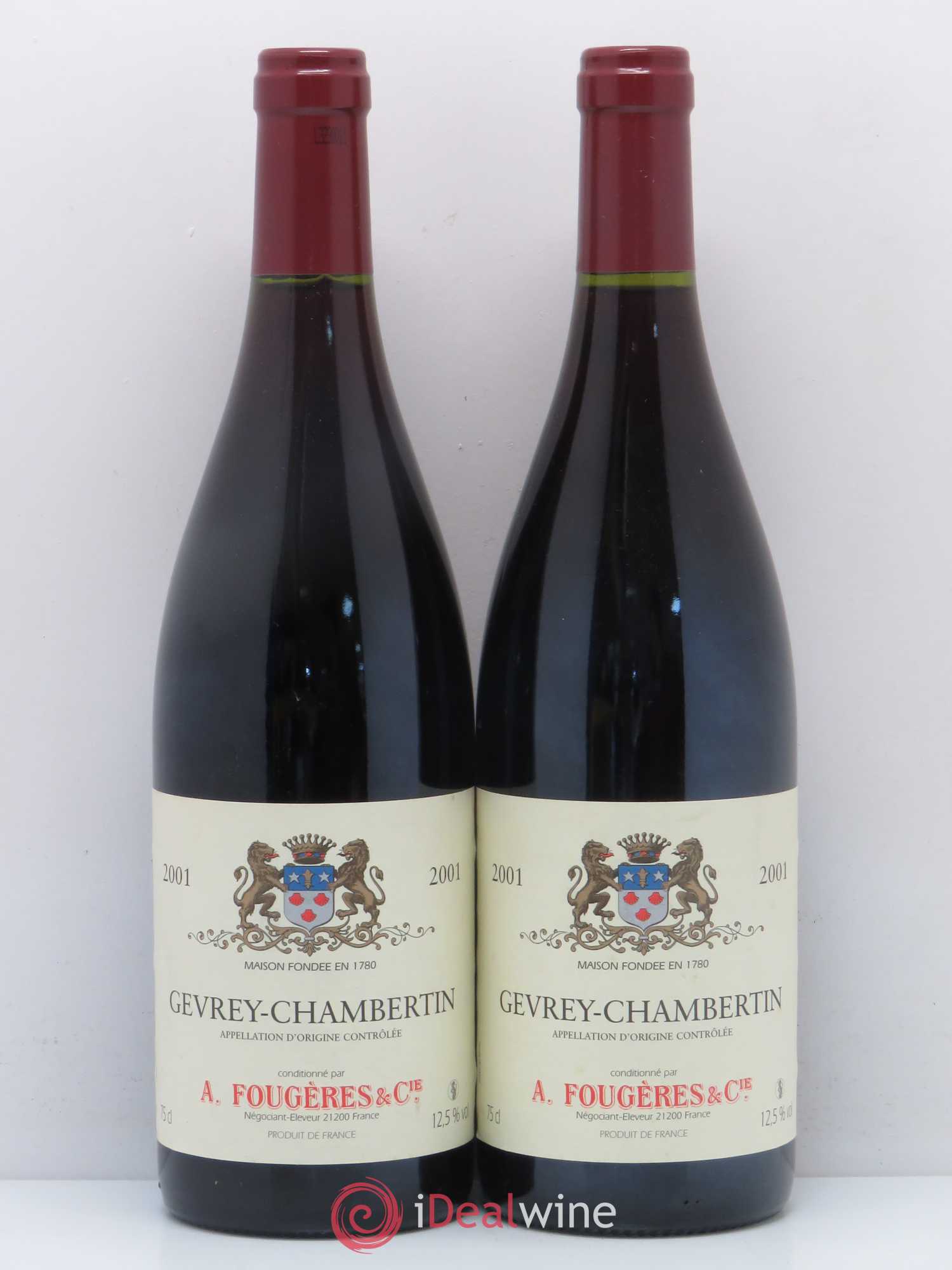 Gevrey-Chambertin A. Fougeres 2001 - Posten von 2 Flaschen - 0
