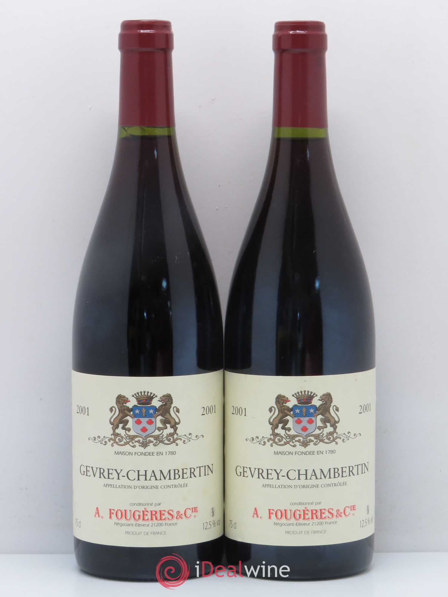 Gevrey-Chambertin A. Fougeres 2001 - Posten von 2 Flaschen - 0