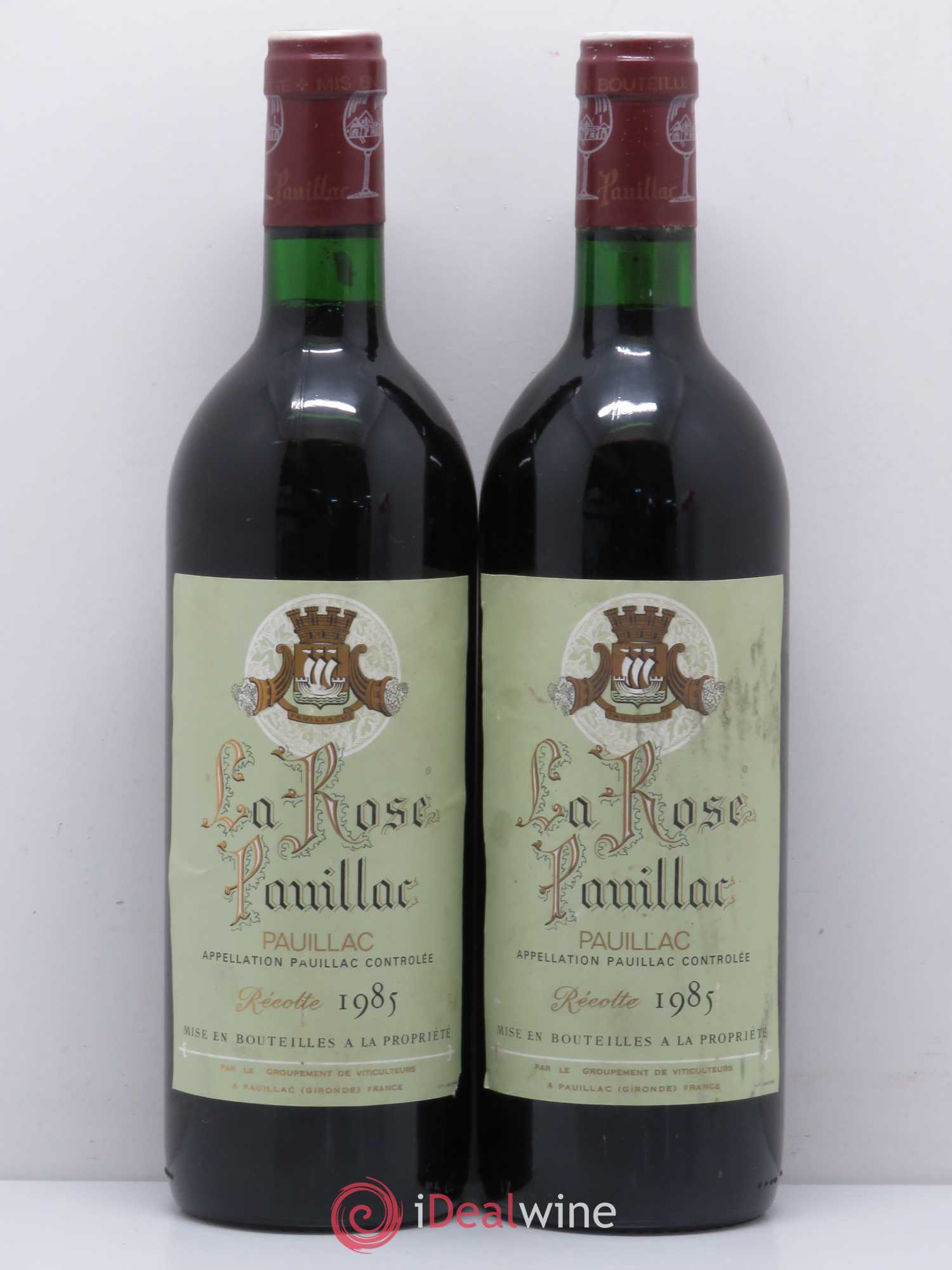 La Rose Pauillac 1985 - Lot de 2 bouteilles - 0