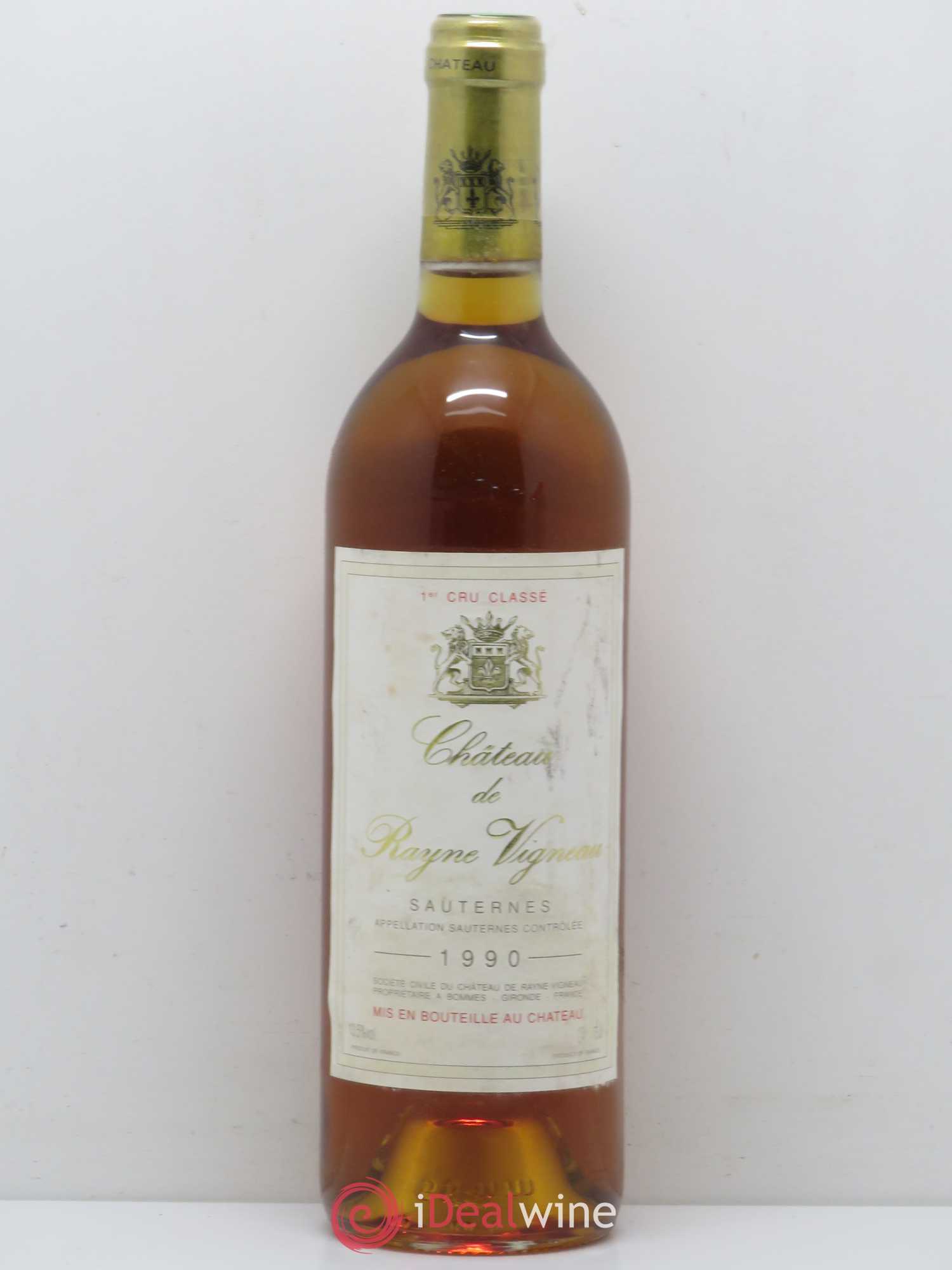 Château de Rayne Vigneau 1er Grand Cru Classé 1990 - Lotto di 1 bottiglia - 0