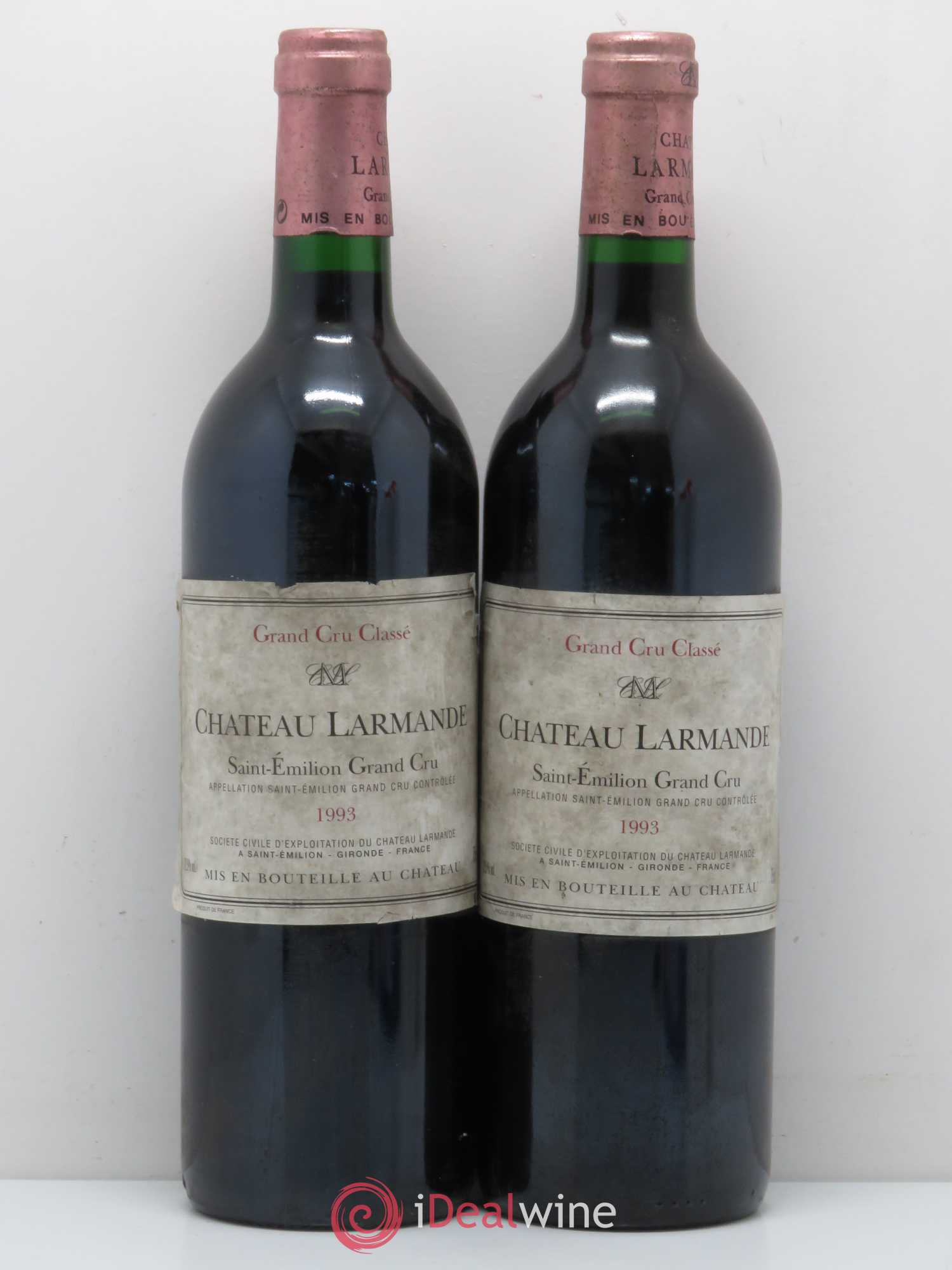 Château Larmande Grand Cru Classé 1993 - Lot de 2 bouteilles - 0