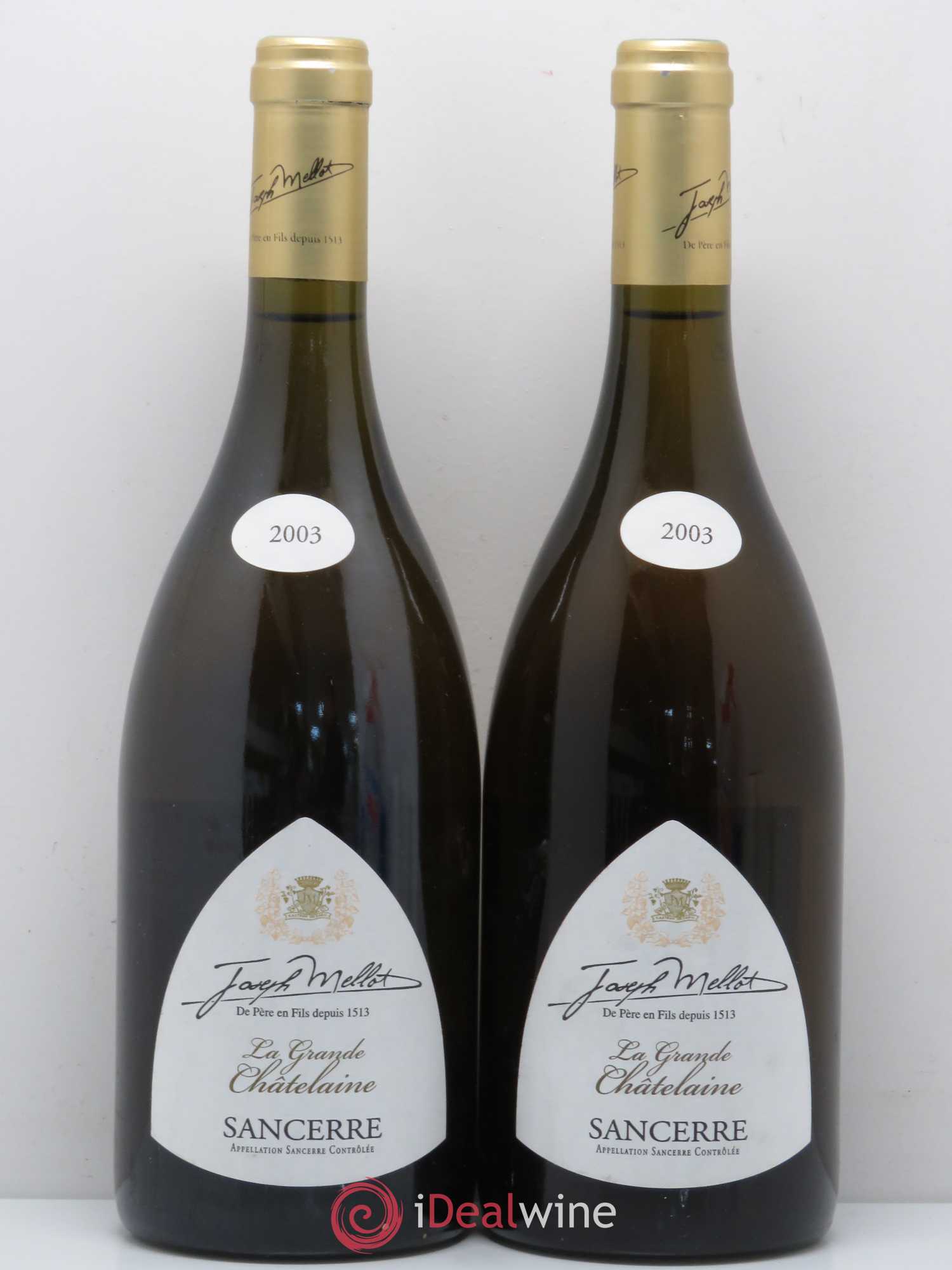 Sancerre La Grande Châtelaine Joseph Mellot 2003 - Posten von 2 Flaschen - 0