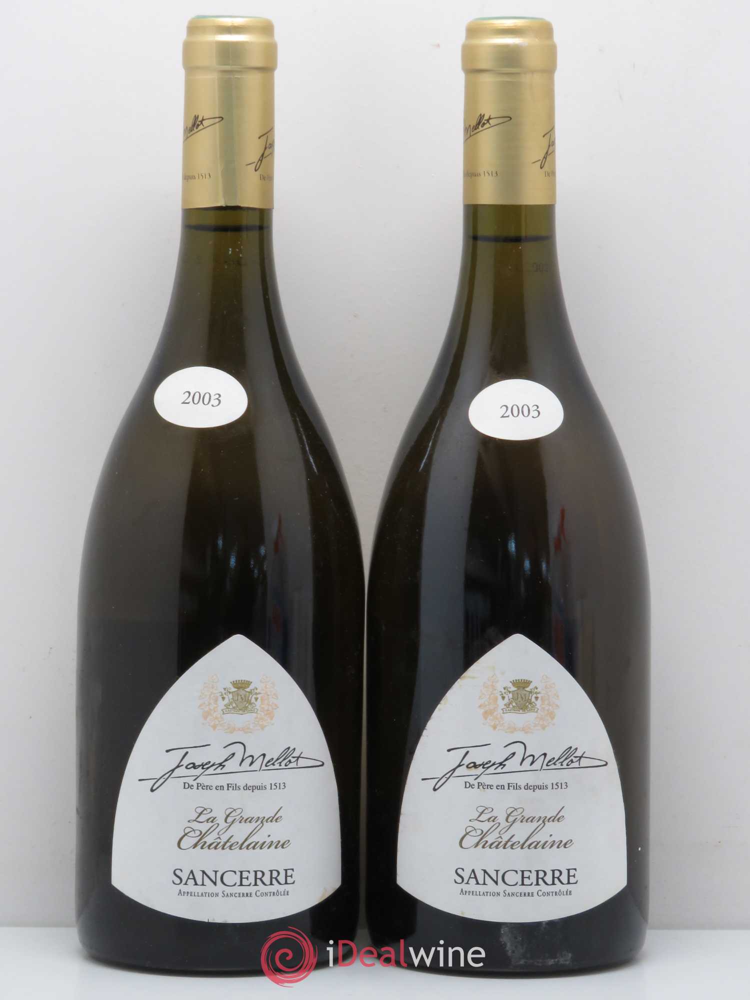 Sancerre La Grande Châtelaine Joseph Mellot 2003 - Lot de 2 bouteilles - 0