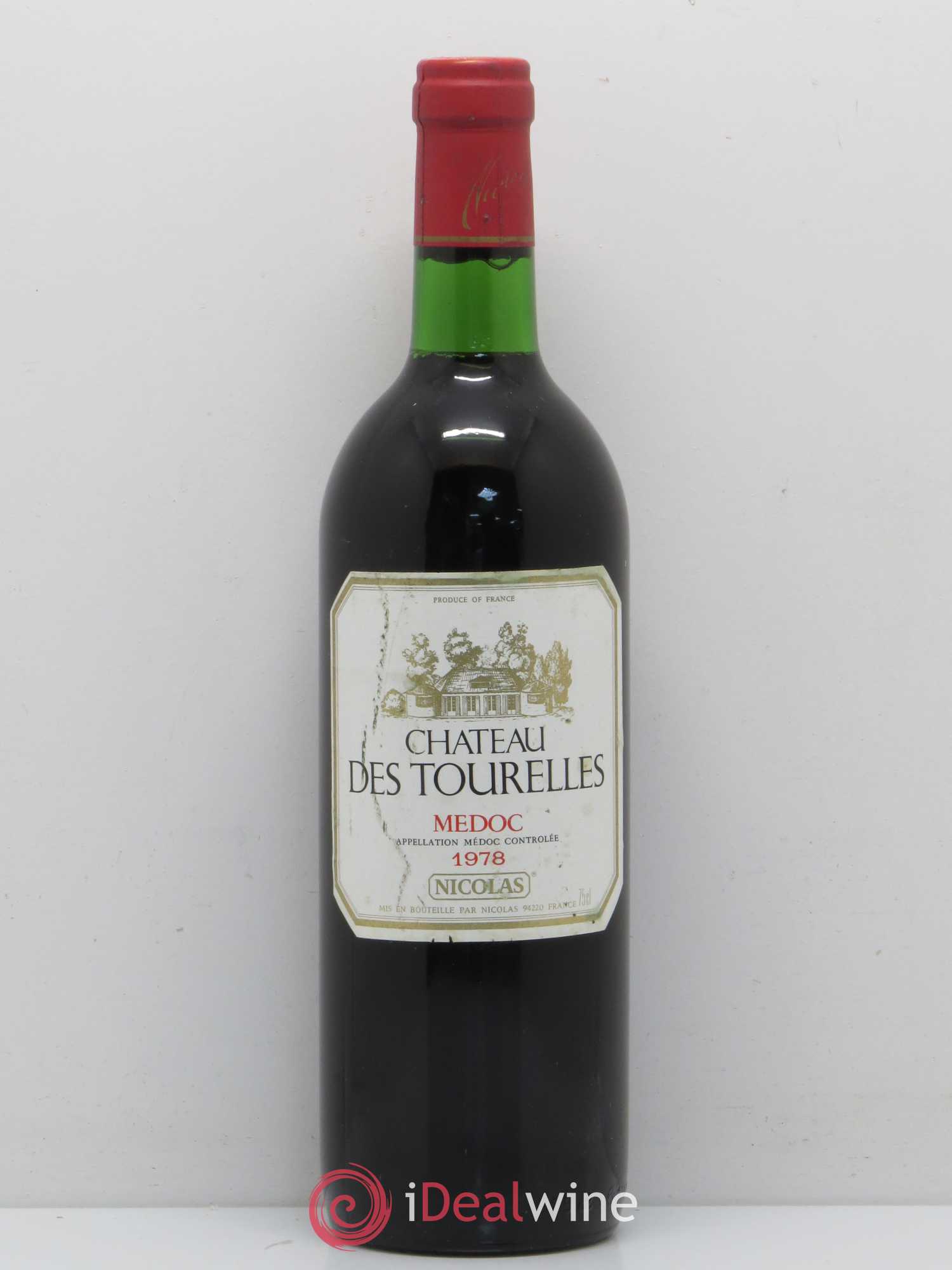 Château des Tourelles Cru Bourgeois 1978 - Lot de 1 bouteille - 0