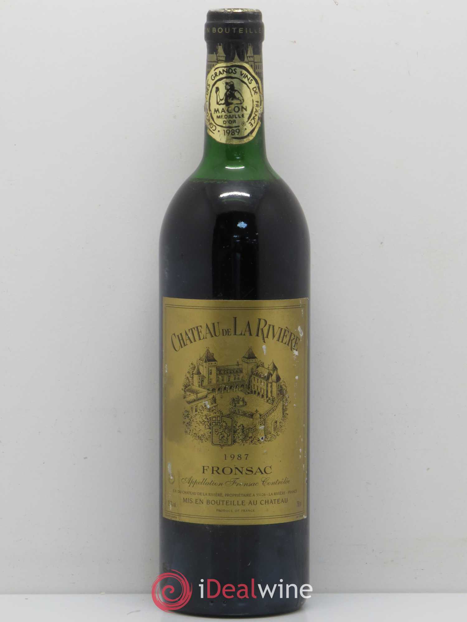 Château de La Rivière 1987 - Lot de 1 bouteille - 0