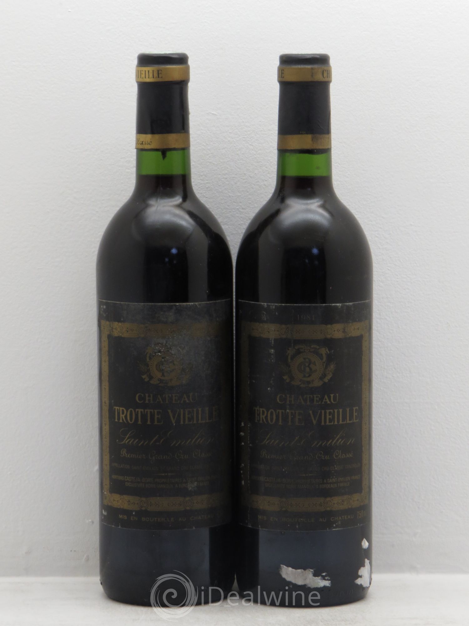 Château Trotte Vieille 1er Grand Cru Classé B 1981 - Lot de 2 bouteilles - 0